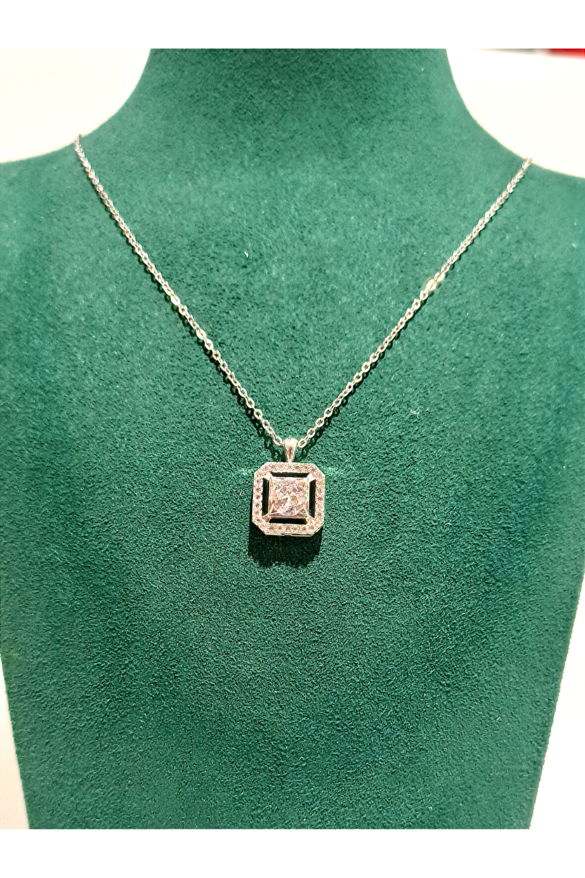 Monalisa Home Gümüş  Renk Lüks Figürlü Gösterişli Kolye