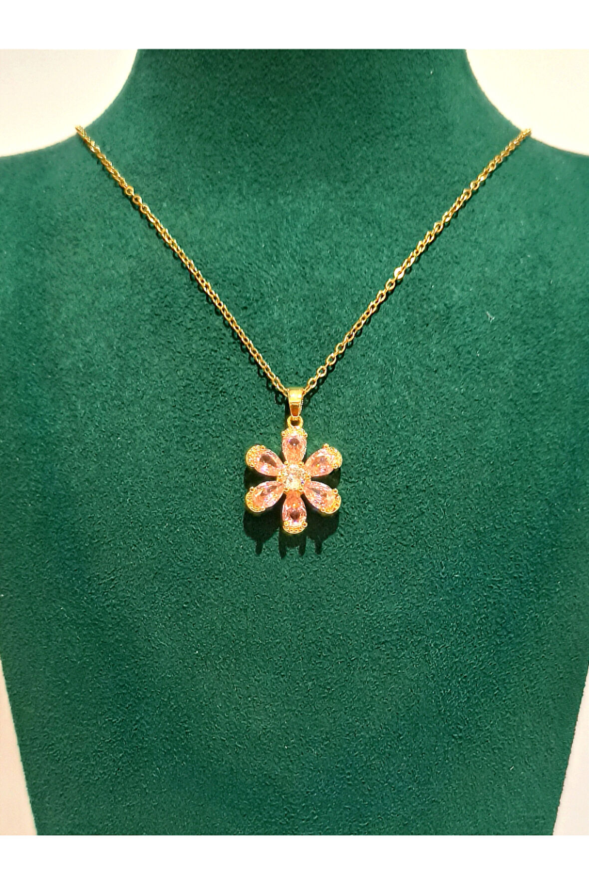 Monalisa Home Gold  Renk Lüks Figürlü Gösterişli Kolye