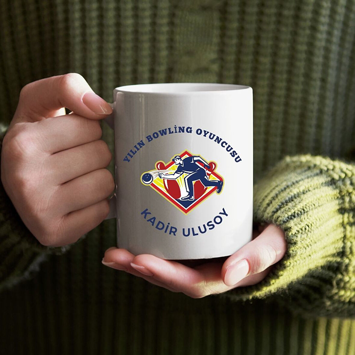 Kişiye Özel Yılın Bowling Oyuncusu Tasarımlı Kupa Bardak