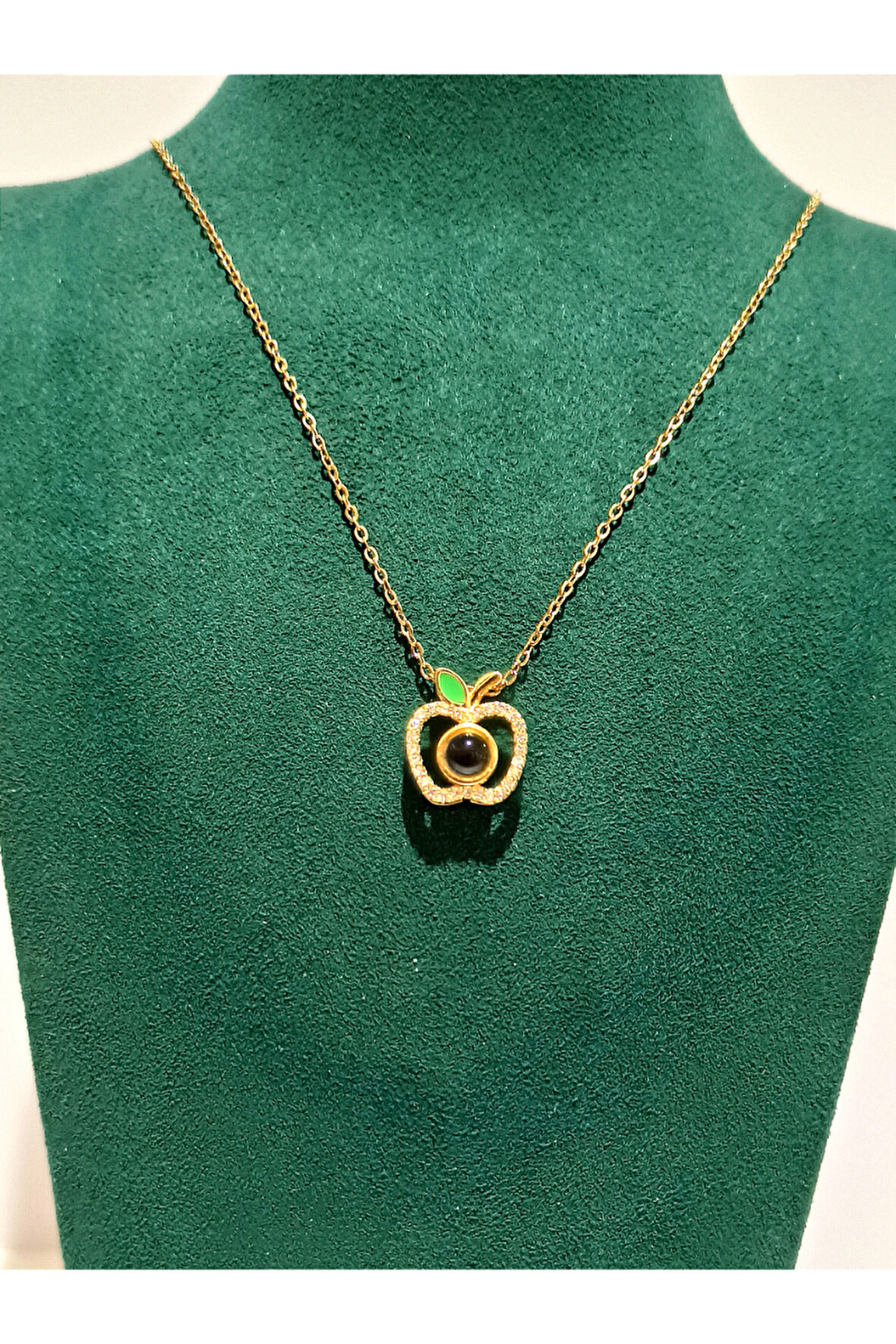 Monalisa Home Gold Renk Lüks Figürlü Gösterişli Kolye