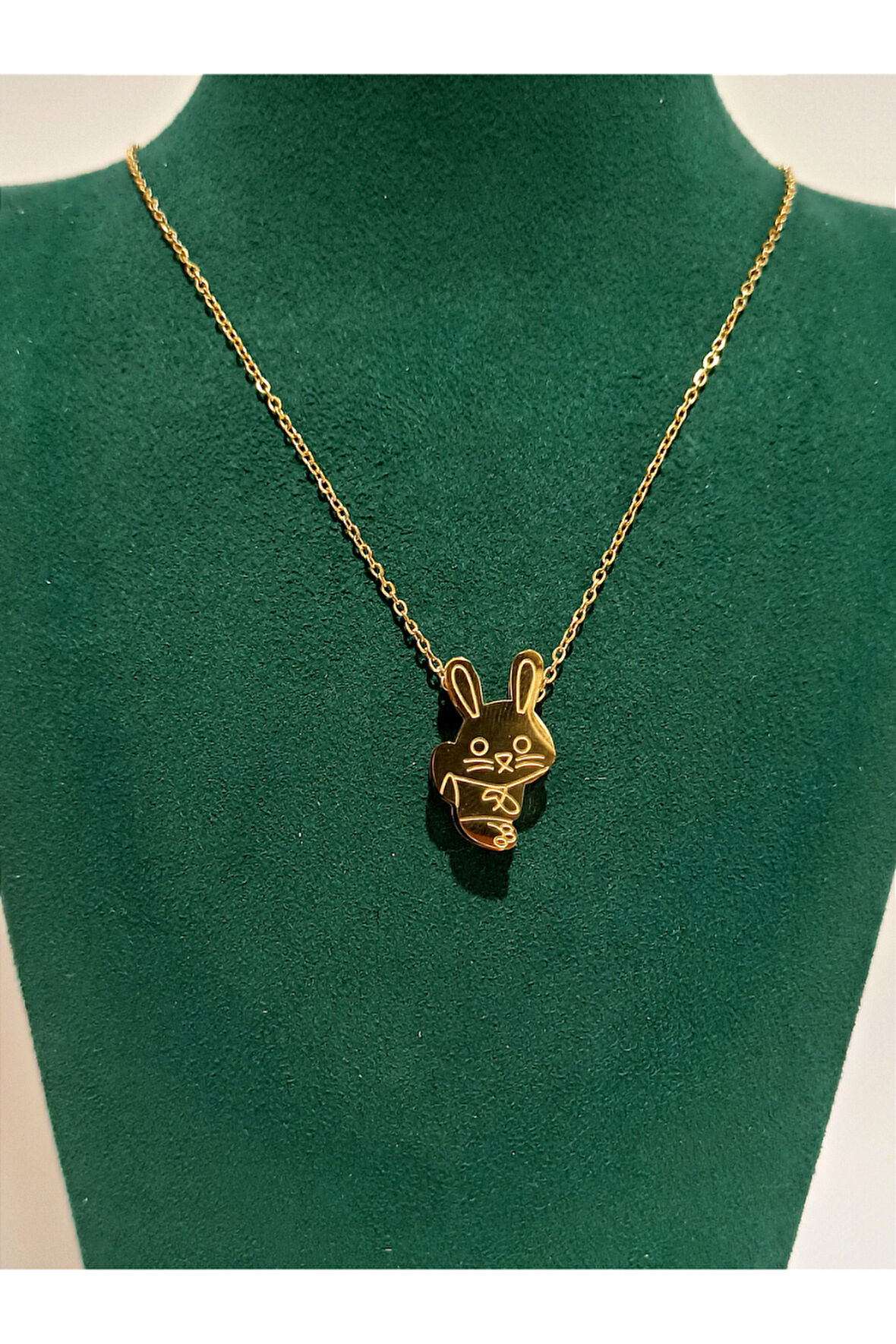 Monalisa Home Gold Renk Lüks Figürlü Gösterişli Kolye