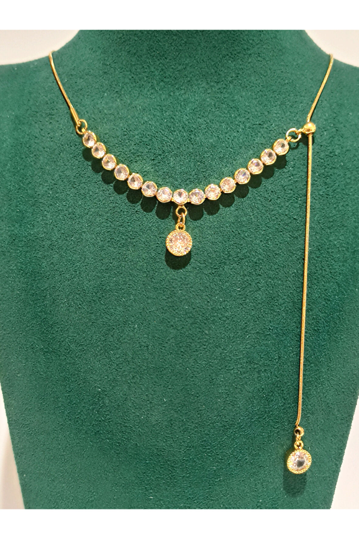 Monalisa Home Gold Renk Lüks Figürlü Gösterişli Kolye