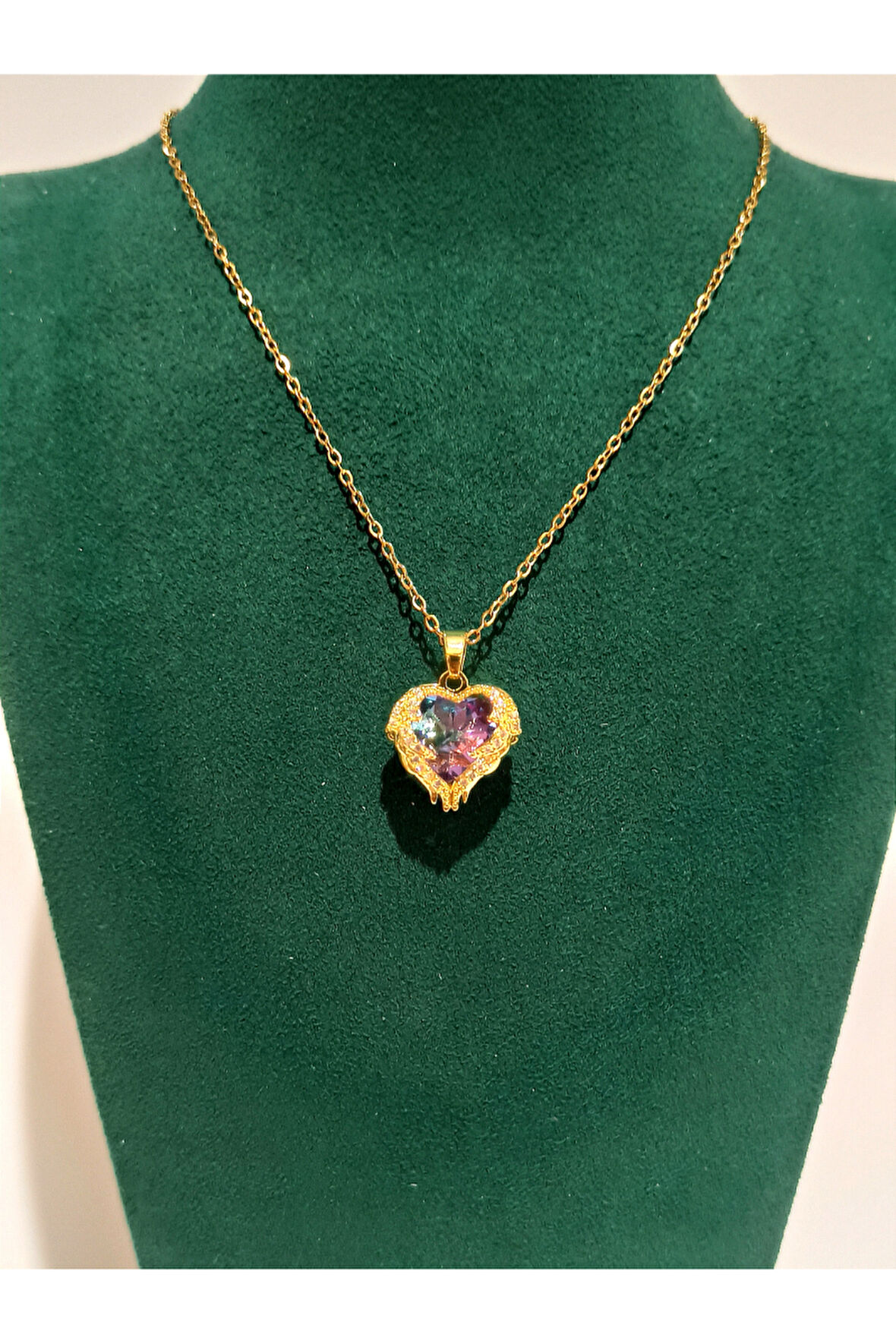 Monalisa Home Gold Renk Lüks Figürlü Gösterişli Kolye