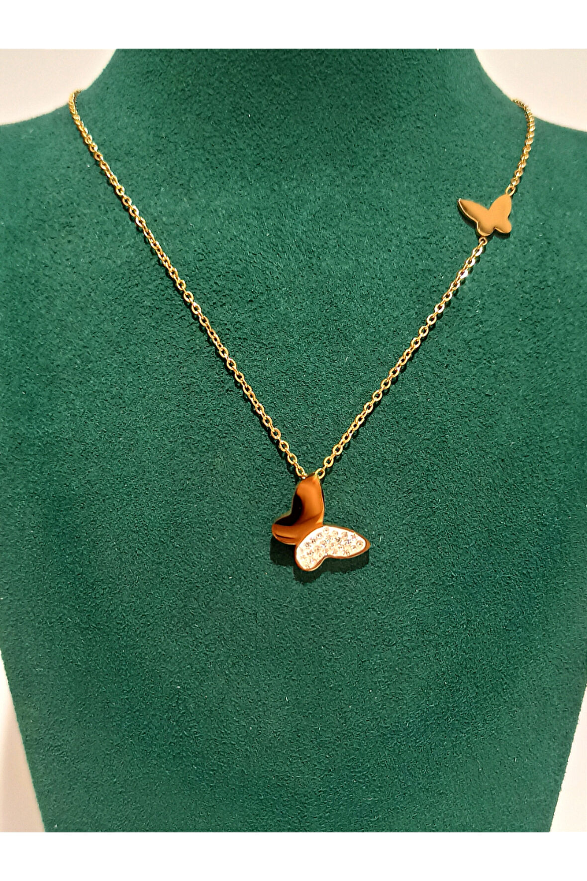 Monalisa Home Gold Renk Lüks Figürlü Gösterişli Kolye