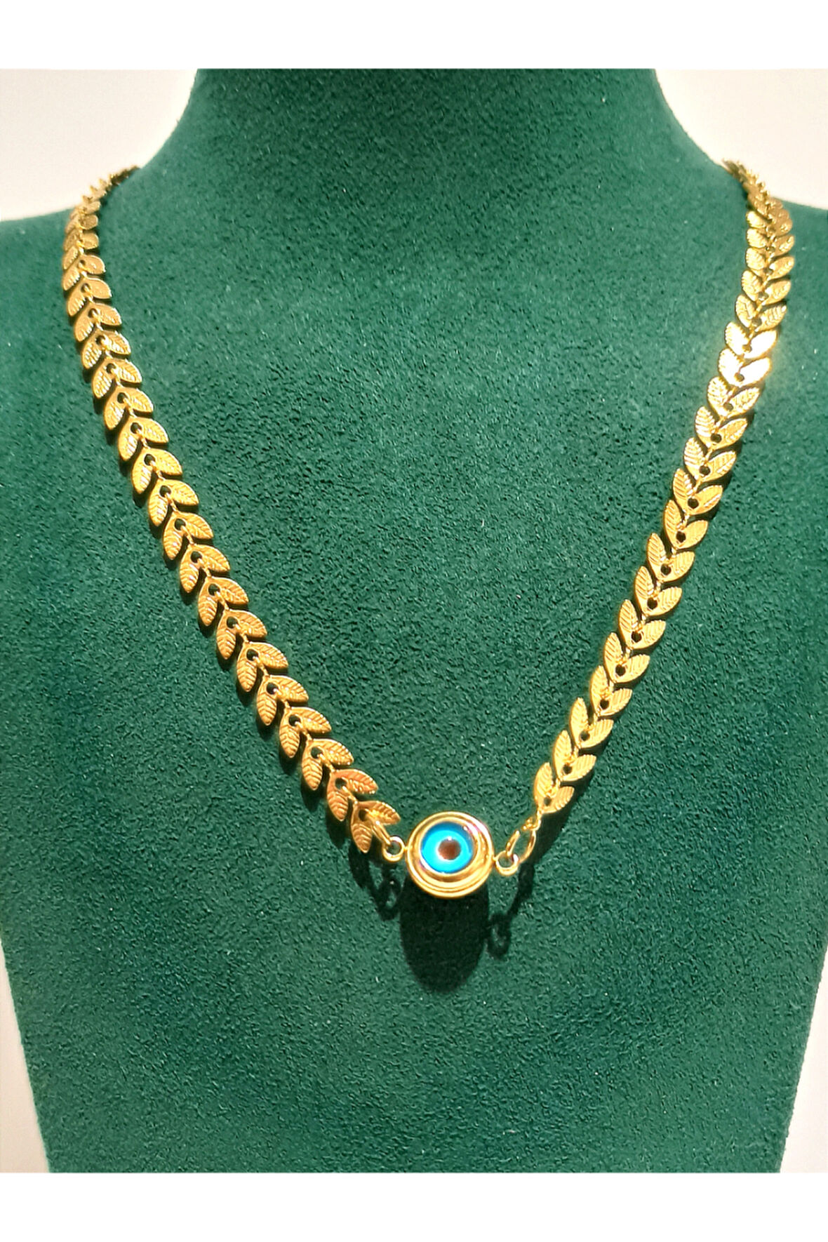 Monalisa Home Gold Renk Lüks Figürlü Gösterişli Kolye