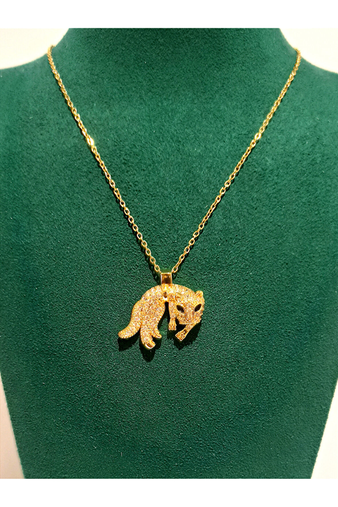 Monalisa Home Gold Renk Lüks Figürlü Gösterişli Kolye