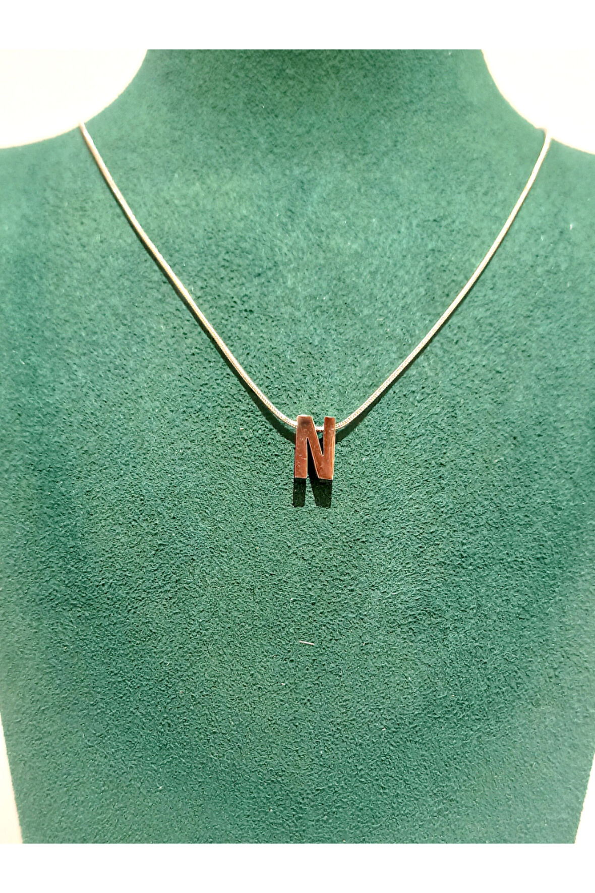 Monalisa Home Gümüş Renk Lüks Figürlü Gösterişli Harf Kolye