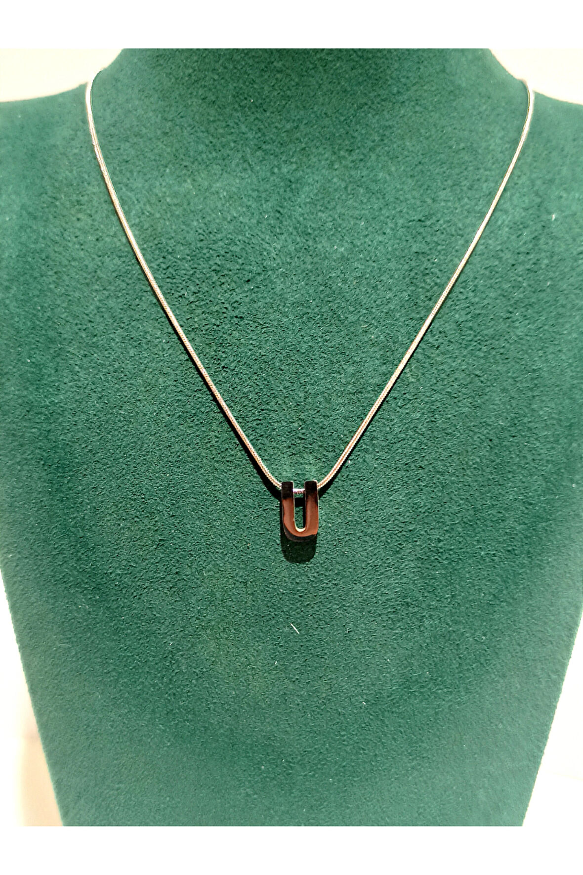 Monalisa Home Gümüş Renk Lüks Figürlü Gösterişli Harf Kolye