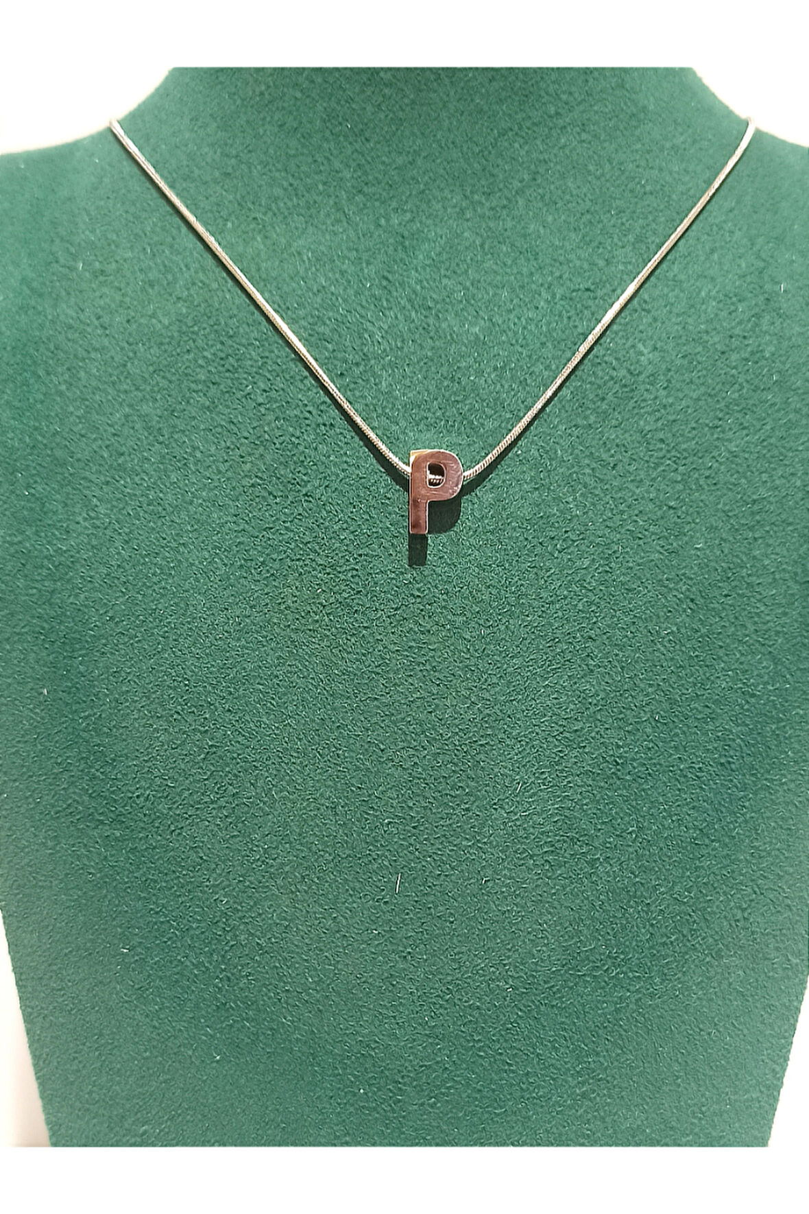 Monalisa Home Gümüş Renk Lüks Figürlü Gösterişli Harf Kolye