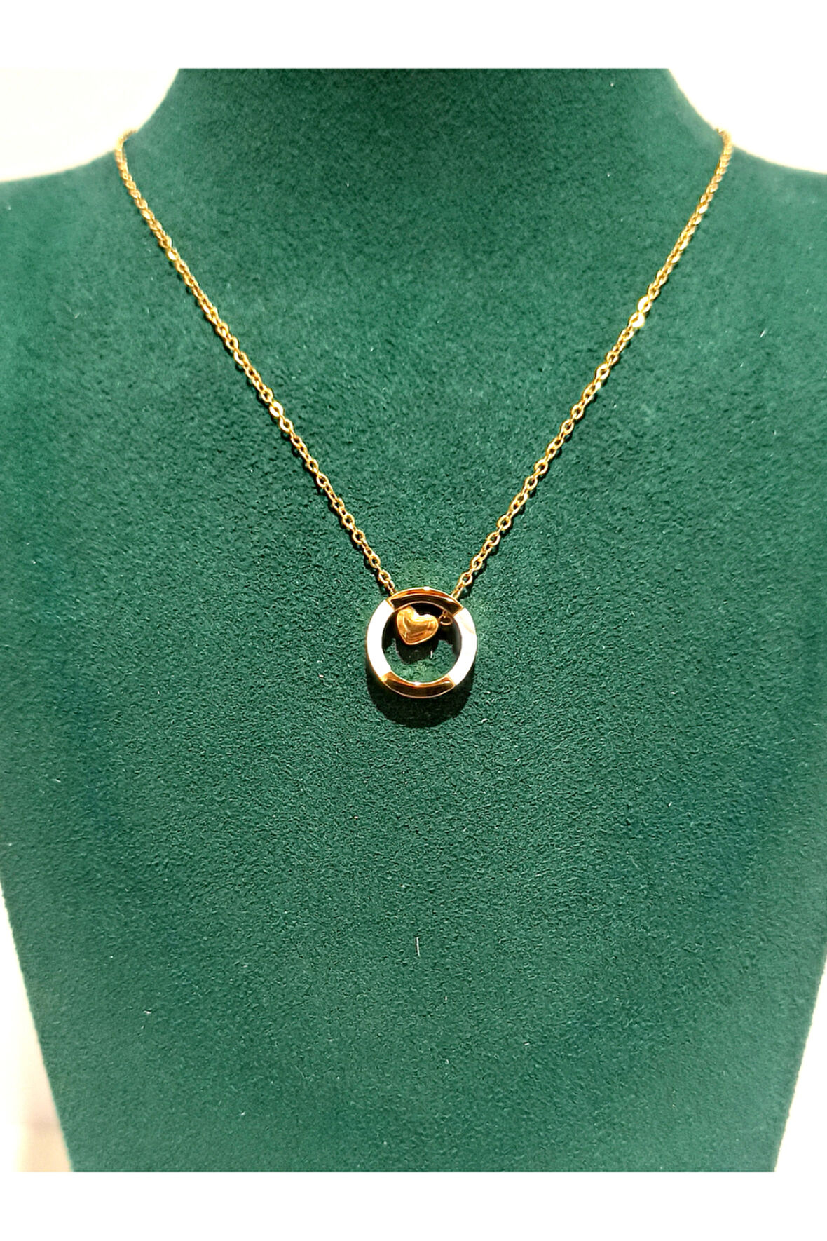 Monalisa Home Gold Renk Lüks Figürlü Gösterişli Harf Kolye