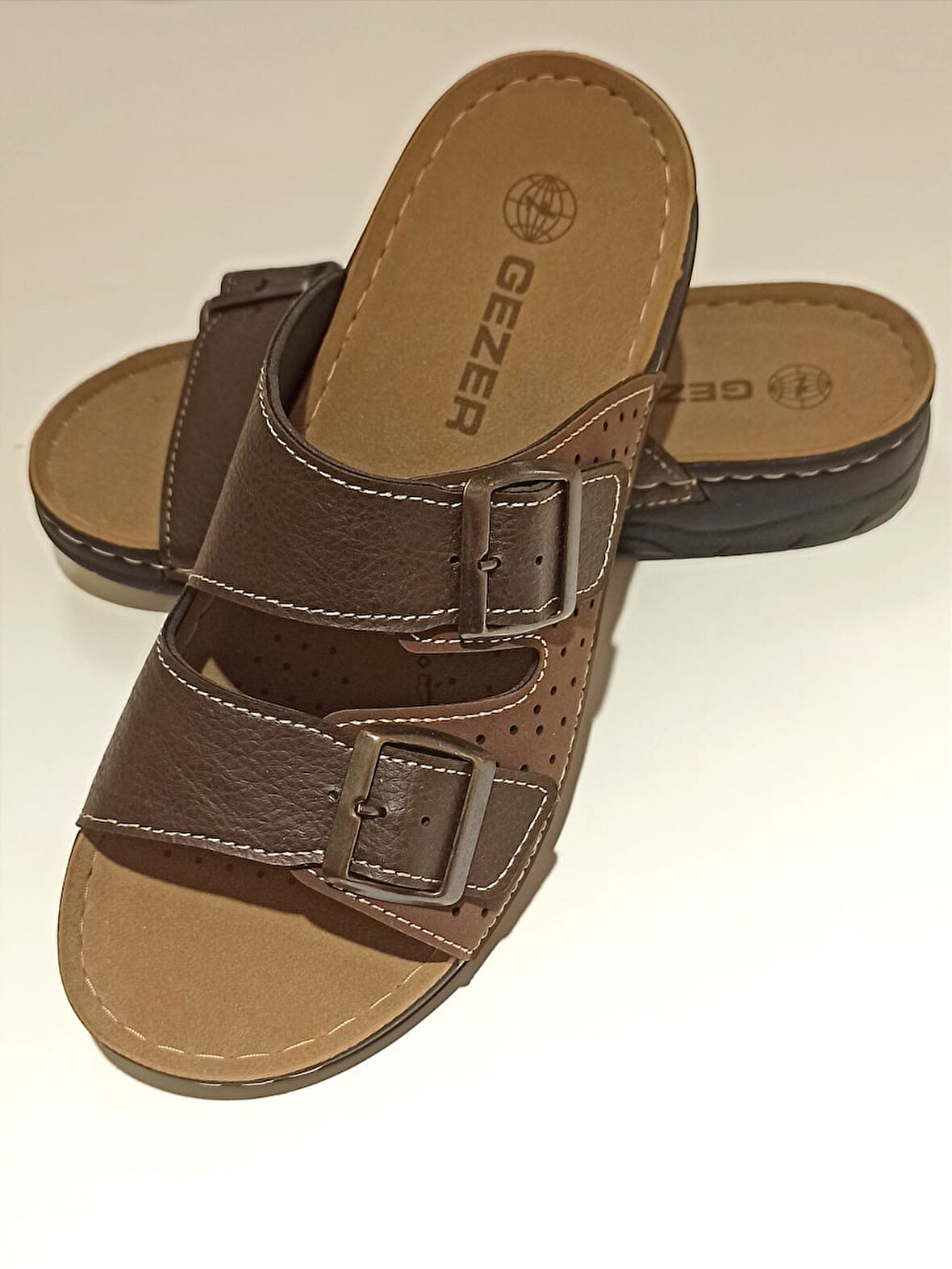 Monalisa Home Lüks Gösterişli Kahverengi 42 Numara Terlik