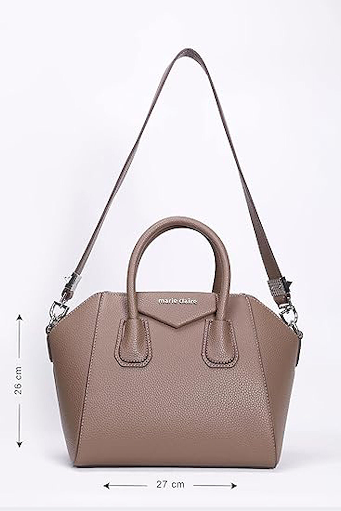 Monalisa Home Maire Claire Lüks Figürlü Bölmeli Kahverengi  Çanta