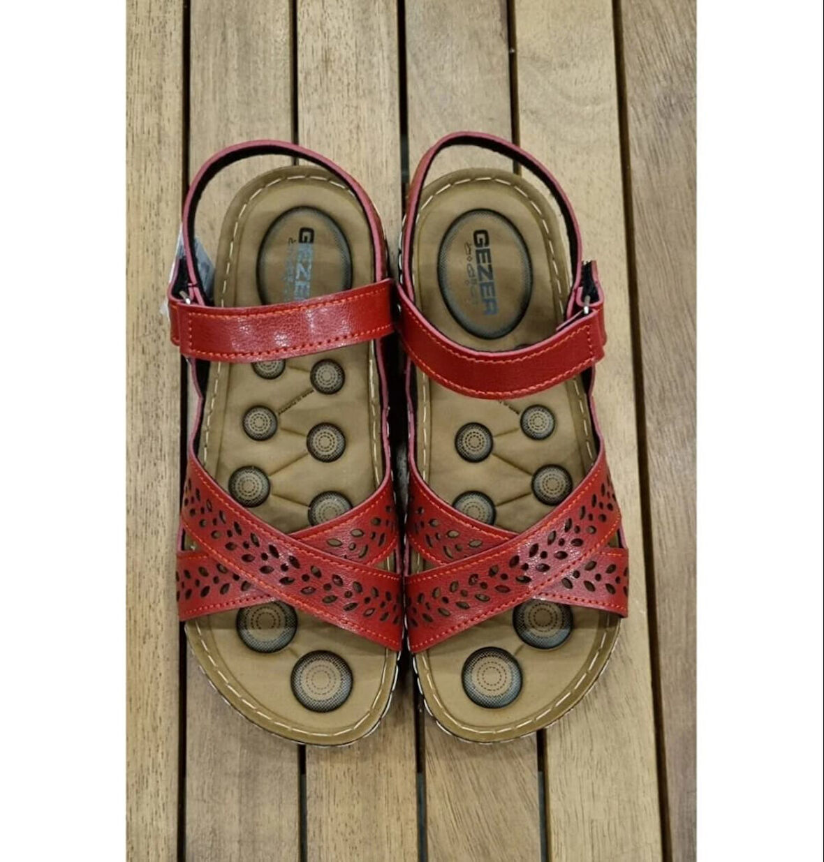 Monalisa Home 38 Numara Lüks Kırmızı Renk Yumuşak Taban Sandalet