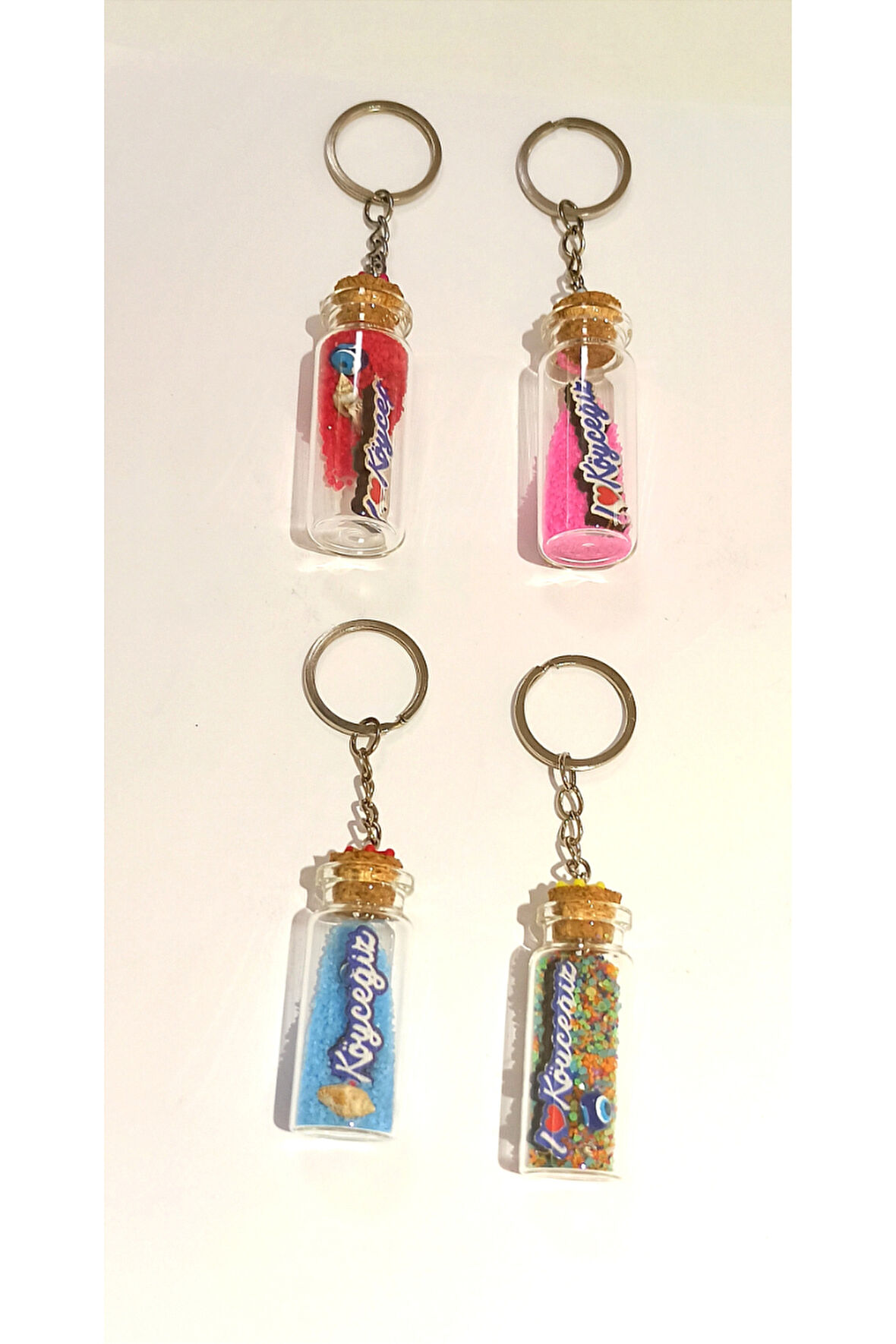 Monalisa Home 4 Adet Farklı Model Desenli Renkli Kültürel Anahtarlık