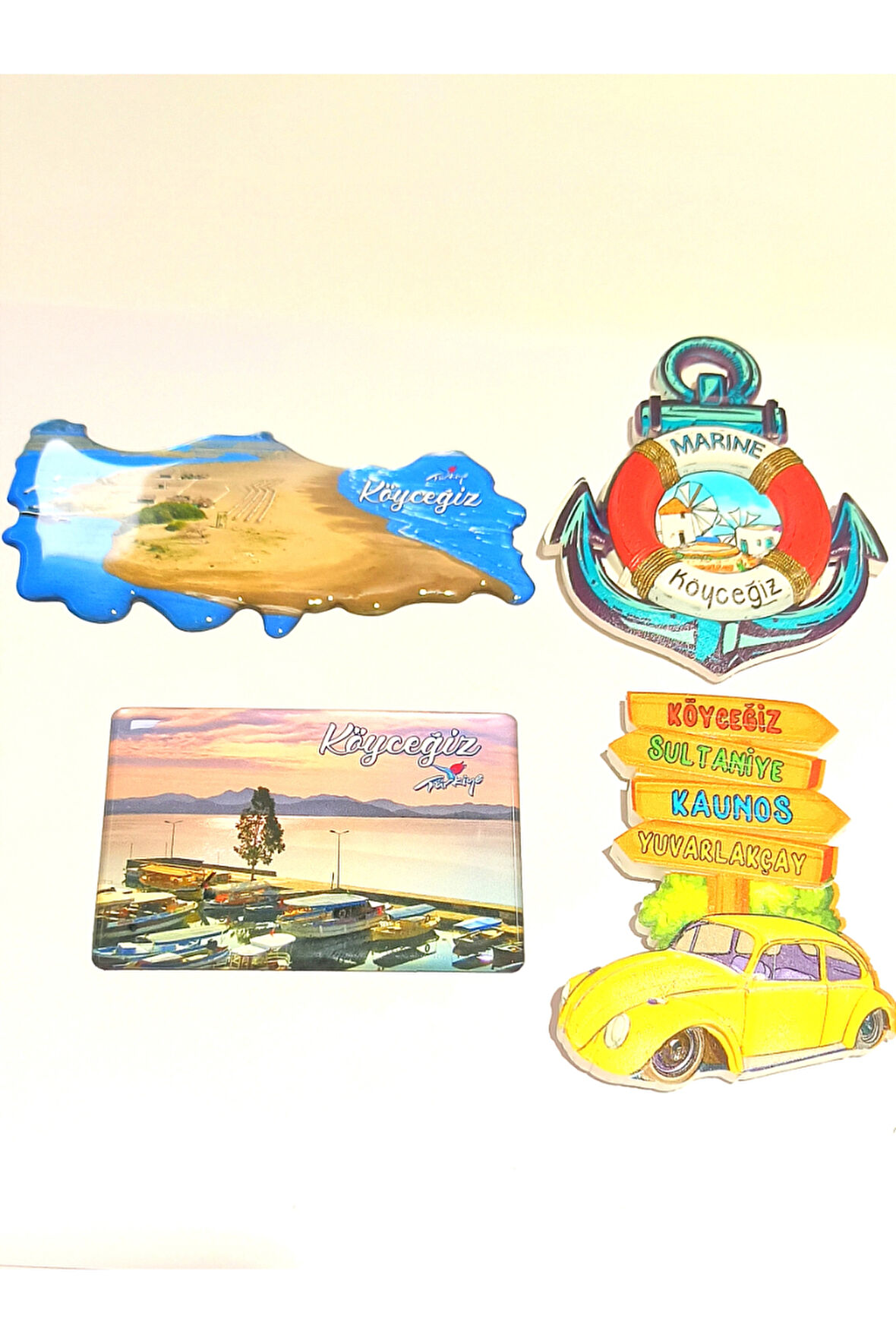 Monalisa Home 4 Adet Farklı Model Desenli Renkli Kültürel Mıknatıslı Magnet