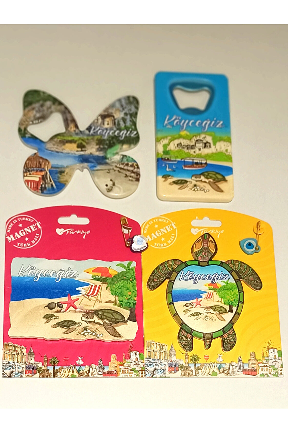 Monalisa Home 4 Adet Farklı Model Desenli Renkli Kültürel Mıknatıslı Magnet