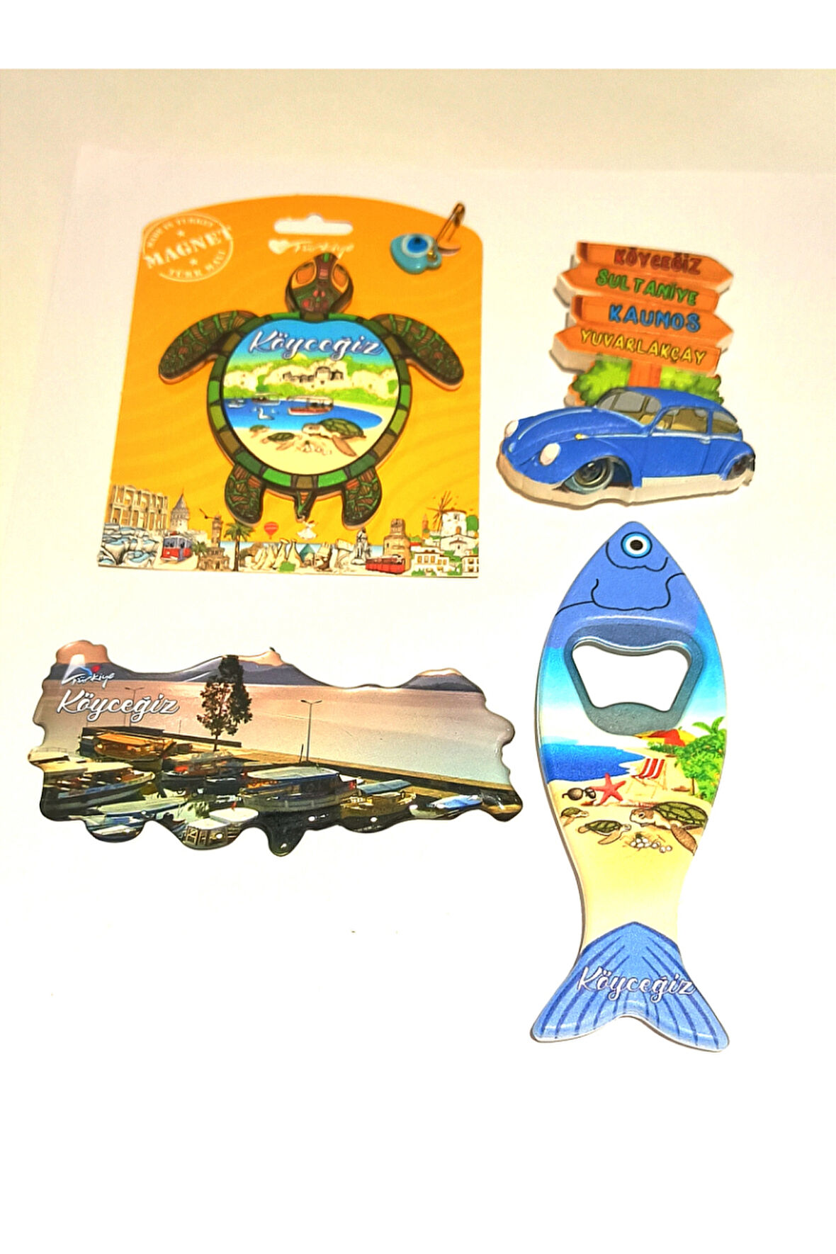 Monalisa Home 4 Adet Farklı Model Desenli Renkli Kültürel Mıknatıslı Magnet