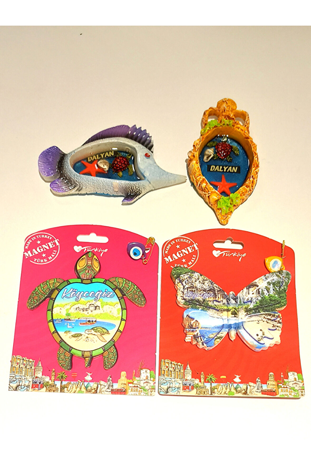 Monalisa Home 4 Adet Farklı Model Desenli Renkli Kültürel Mıknatıslı Magnet