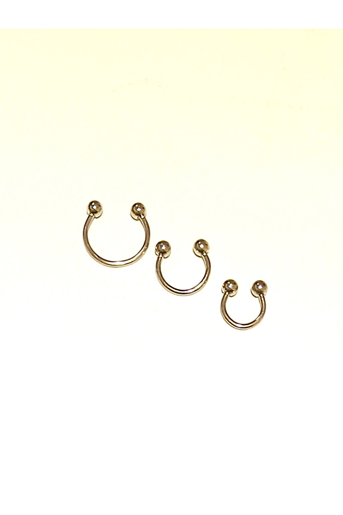 Monalisa Home 3 Adet  Gümüş Renk Lüks Boyutlu Pirsing