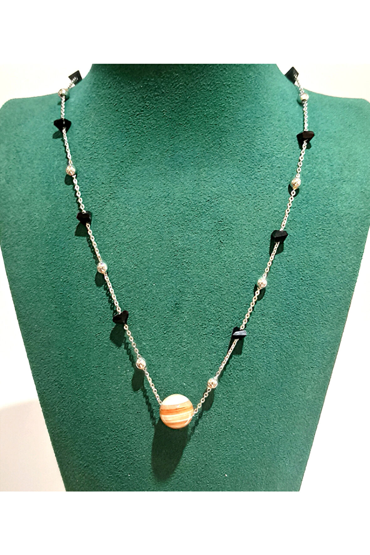 Monalisa Home Renkli  Lüks Figürlü Gösterişli Taş Kolye