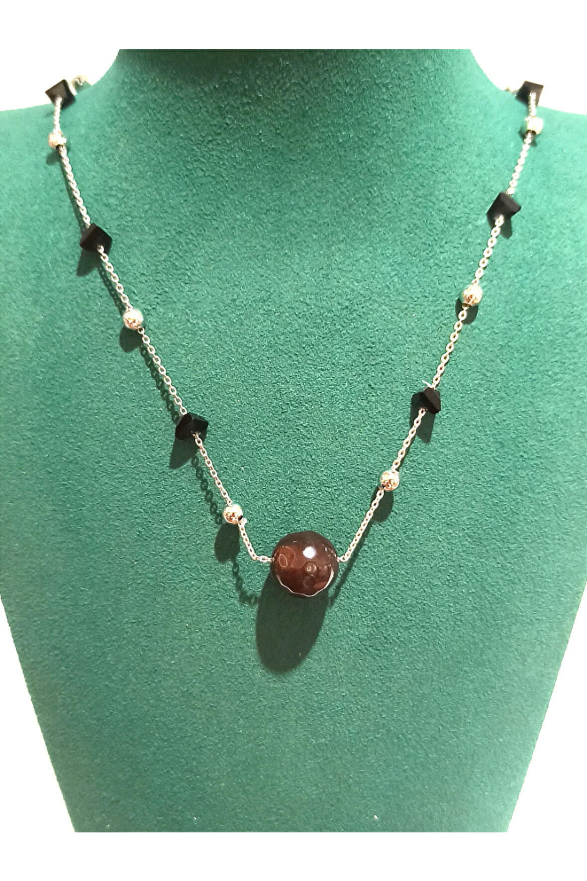 Monalisa Home Renkli  Lüks Figürlü Gösterişli Taş Kolye