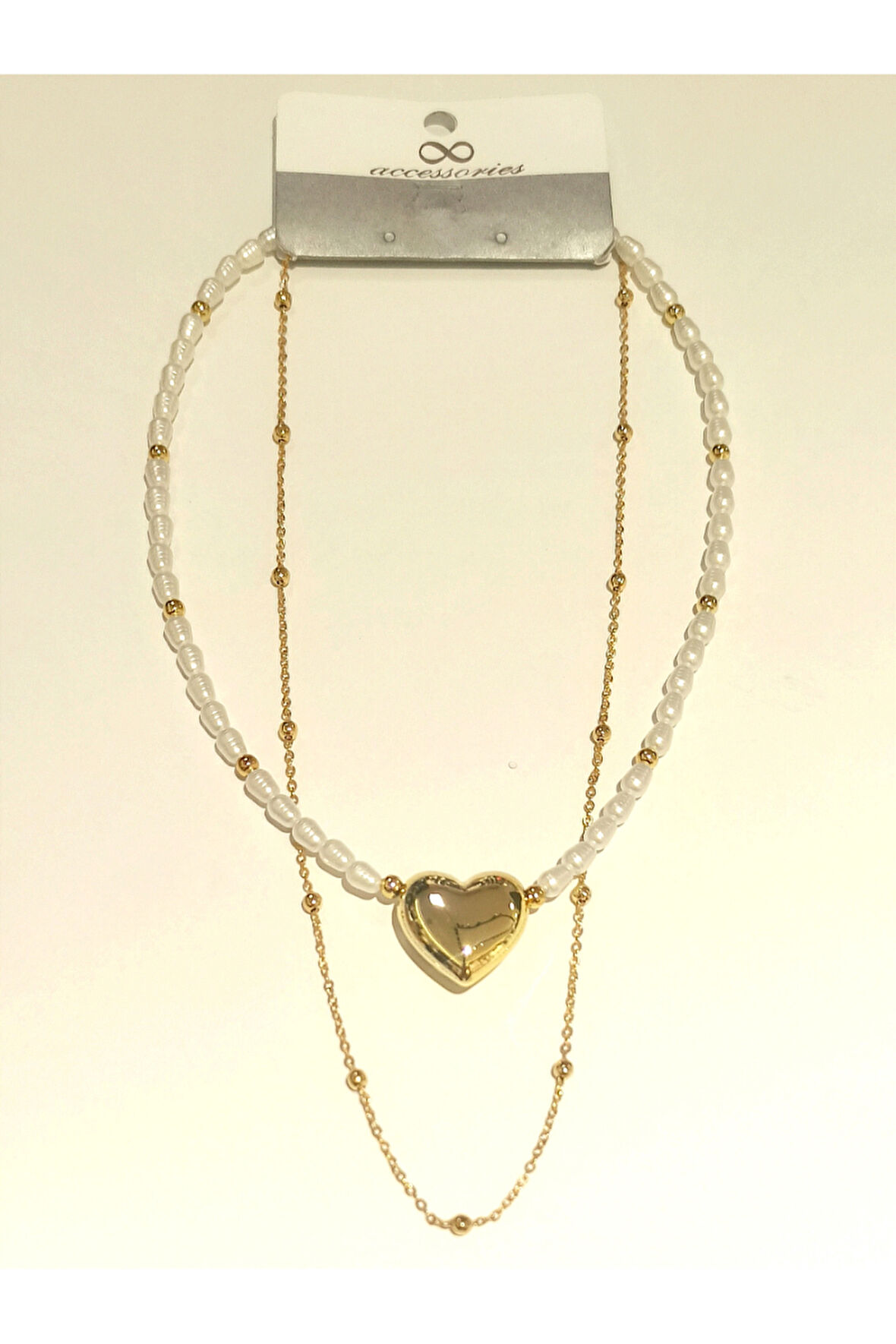 Monalisa Home Renkli Gold Renk Lüks Figürlü Gösterişli İncili  Kolye