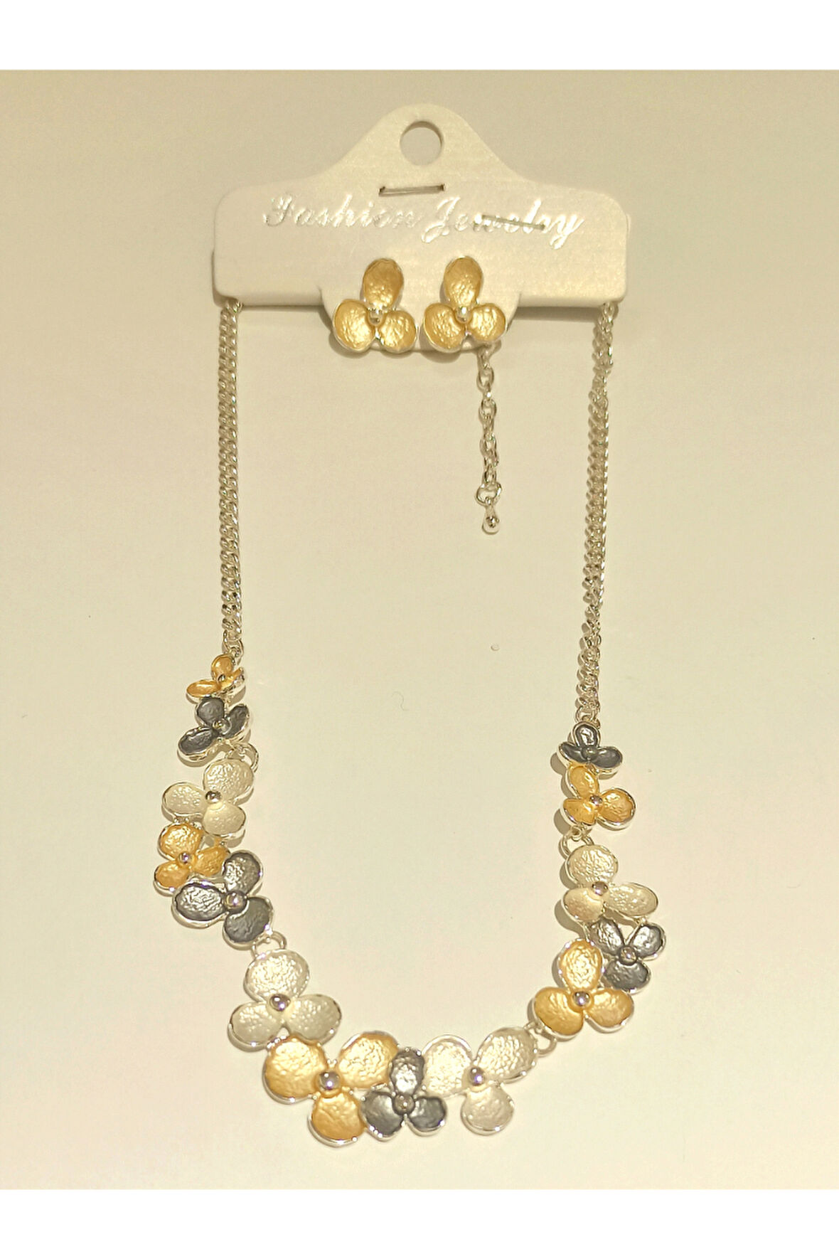 Monalisa Home Renkli  Lüks Figürlü Gösterişli Küpe Ve Kolye Takım