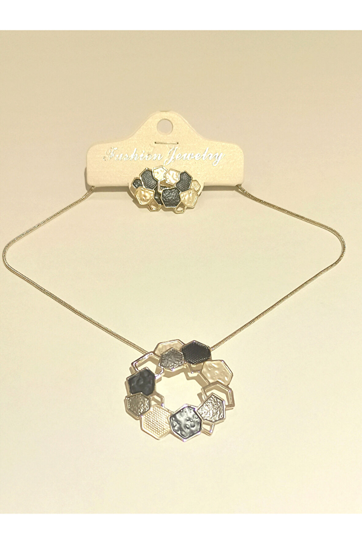 Monalisa Home Renkli  Lüks Figürlü Gösterişli Küpe Ve Kolye Takım