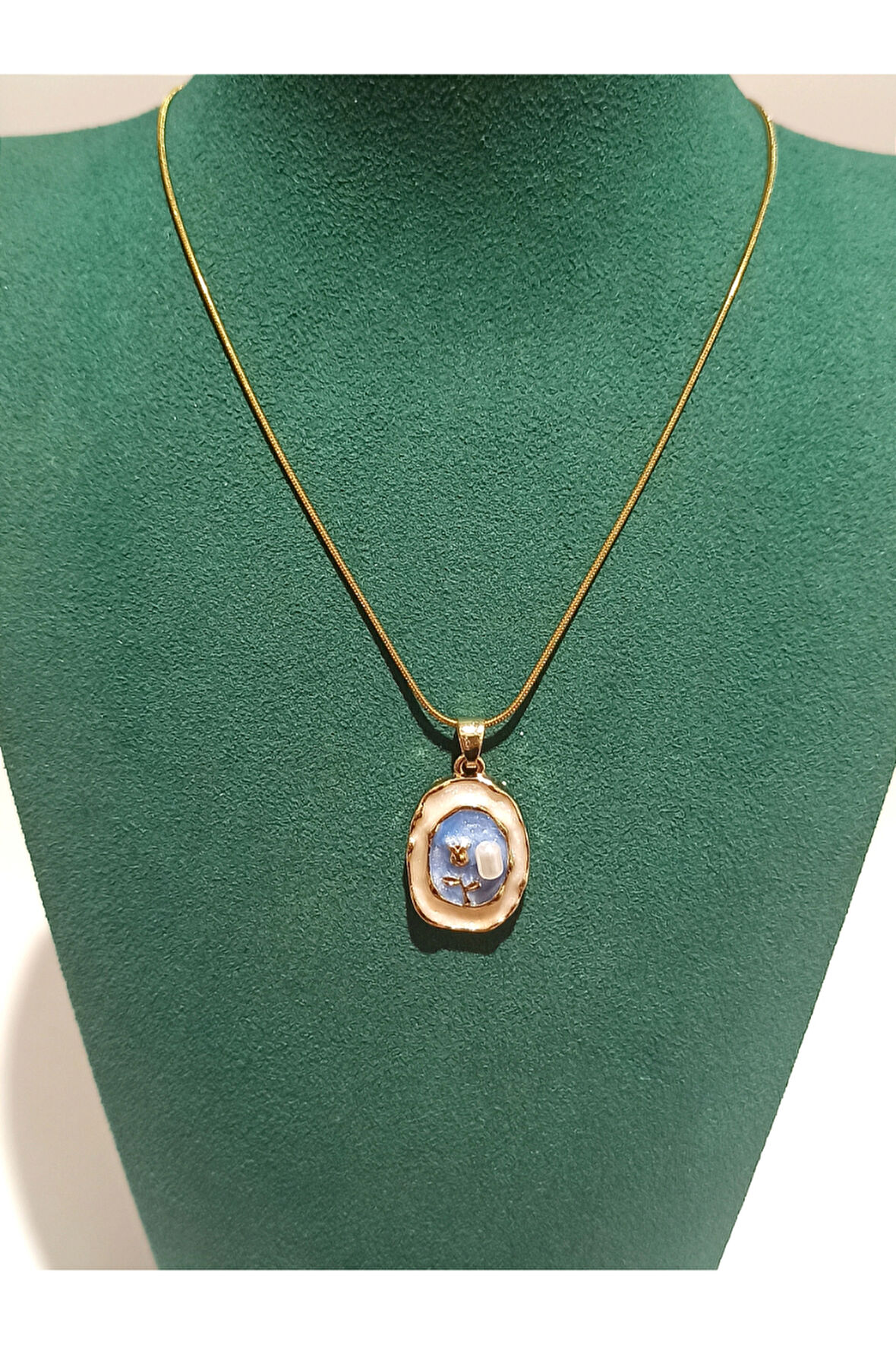 Monalisa Home Gold Renk Lüks Figürlü Gösterişli  Kolye