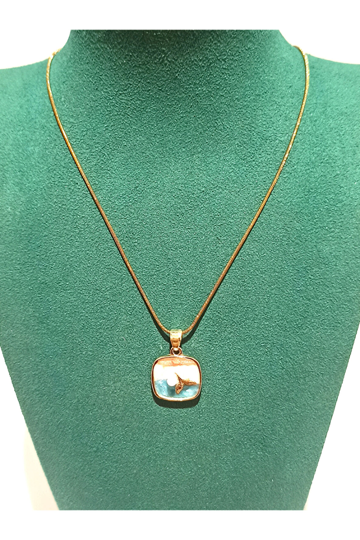 Monalisa Home Gold Renk Lüks Figürlü Gösterişli  Kolye