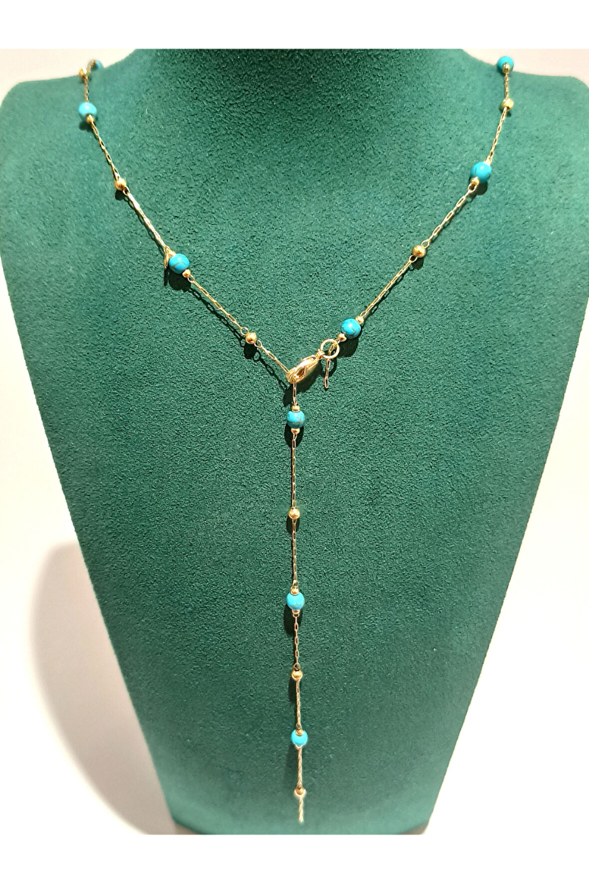 Monalisa Home Gold Renk Lüks Figürlü Gösterişli Y Kolye