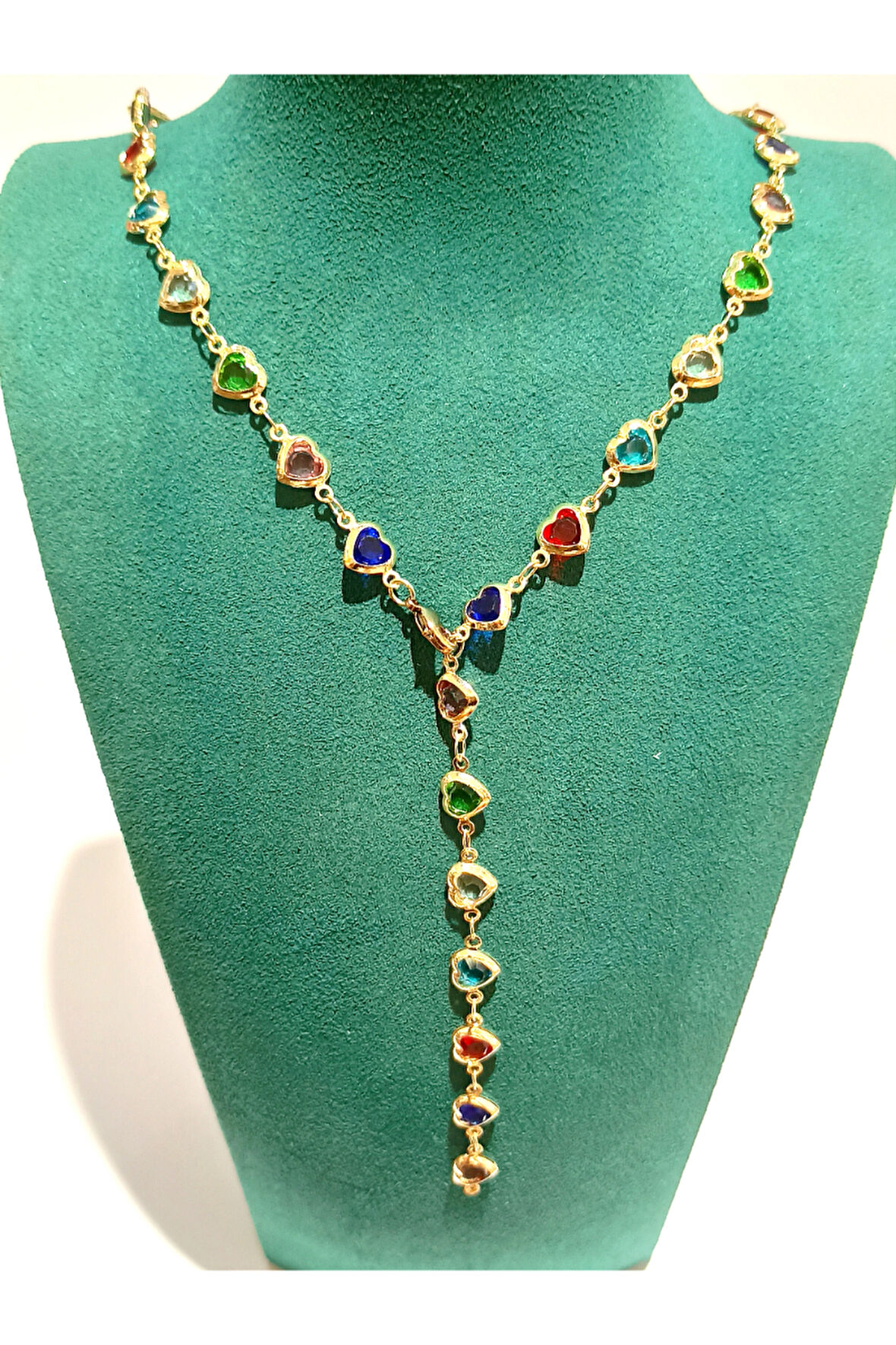 Monalisa Home Gold Renk Lüks Figürlü Gösterişli Y Kolye