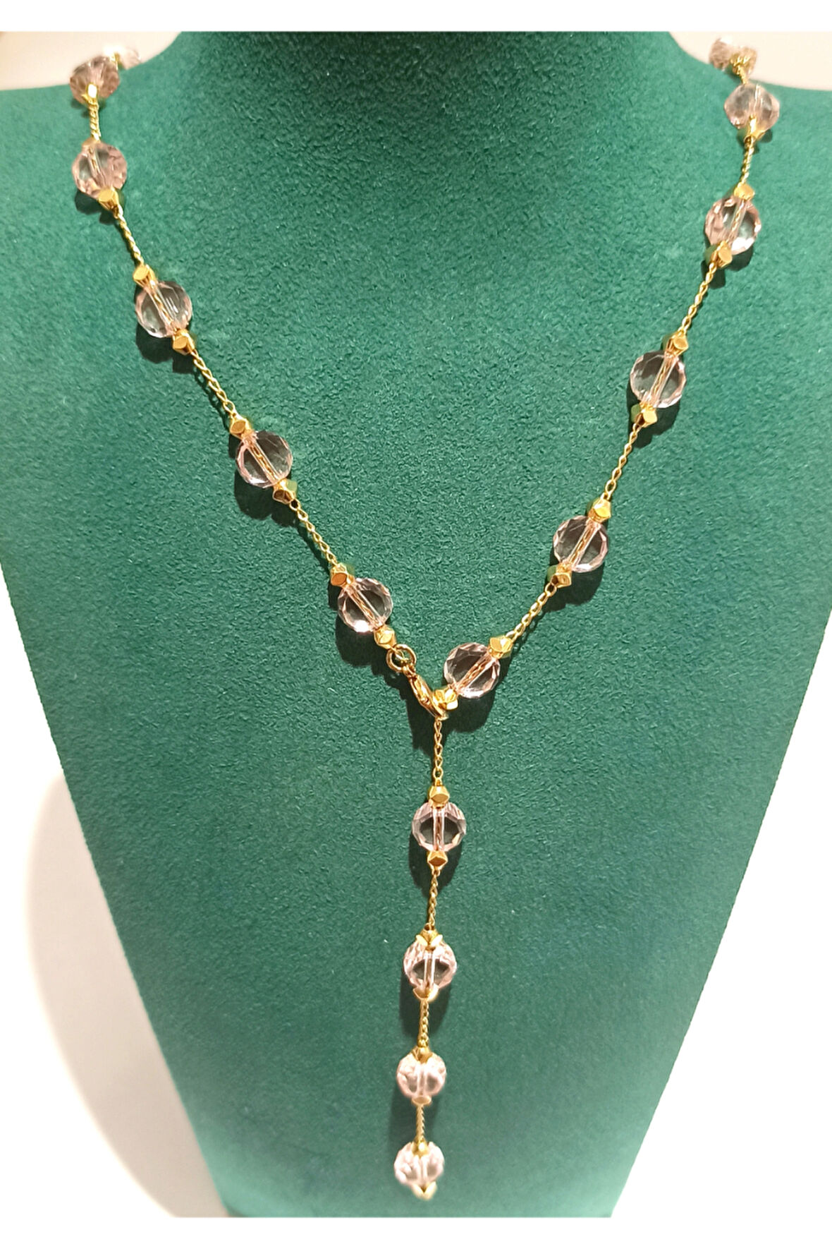 Monalisa Home Gold Renk Lüks Figürlü Gösterişli Y Kolye