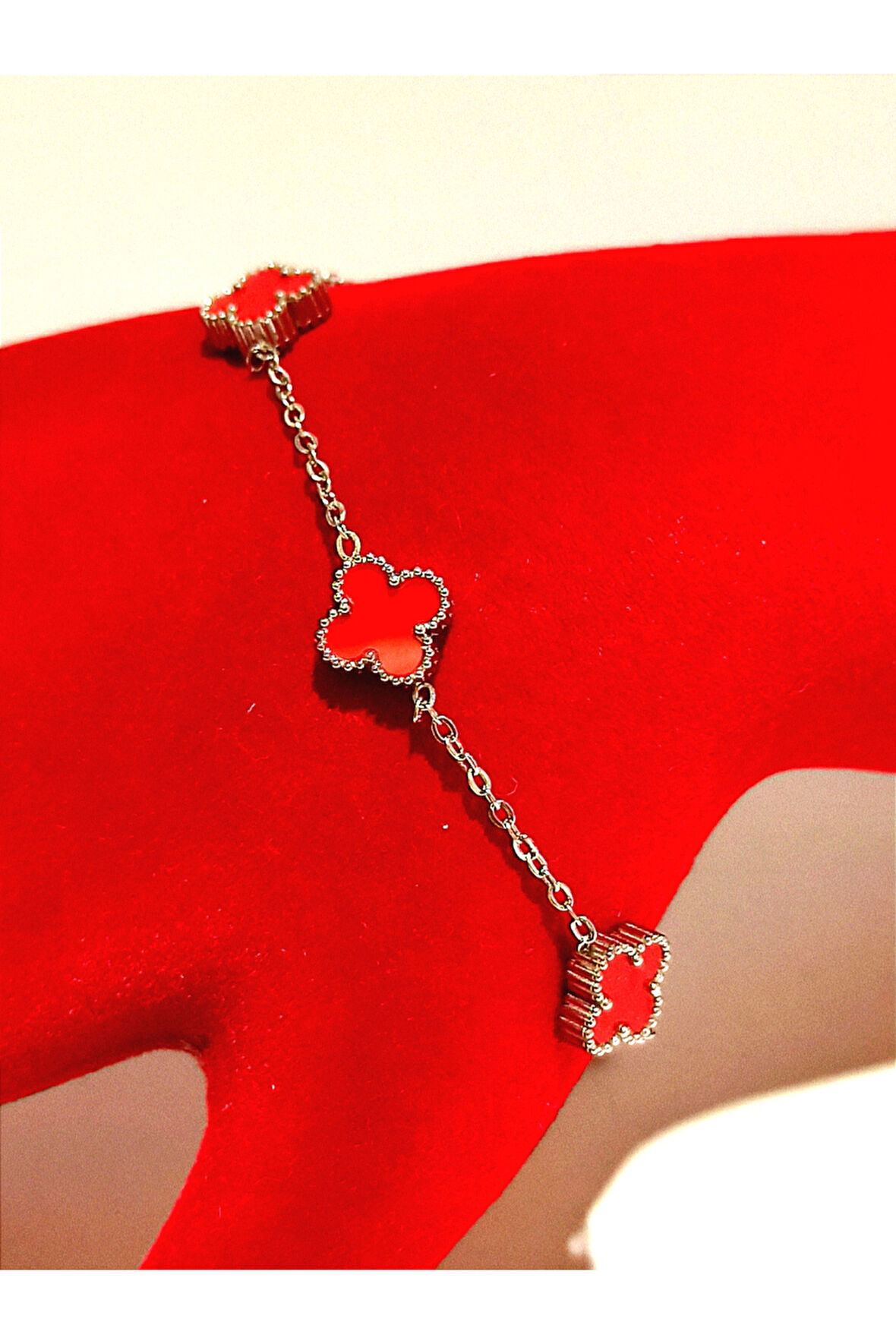 Monalisa Home  Lüks Gösterişli Renkli Yonca Bileklik