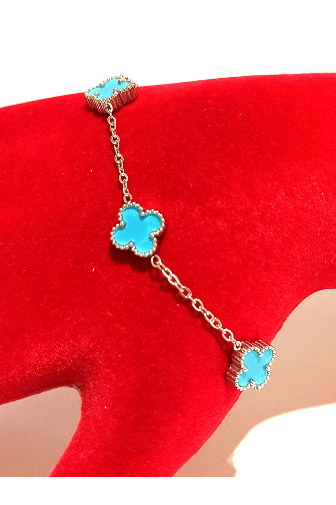 Monalisa Home  Lüks Gösterişli Renkli Yonca Bileklik