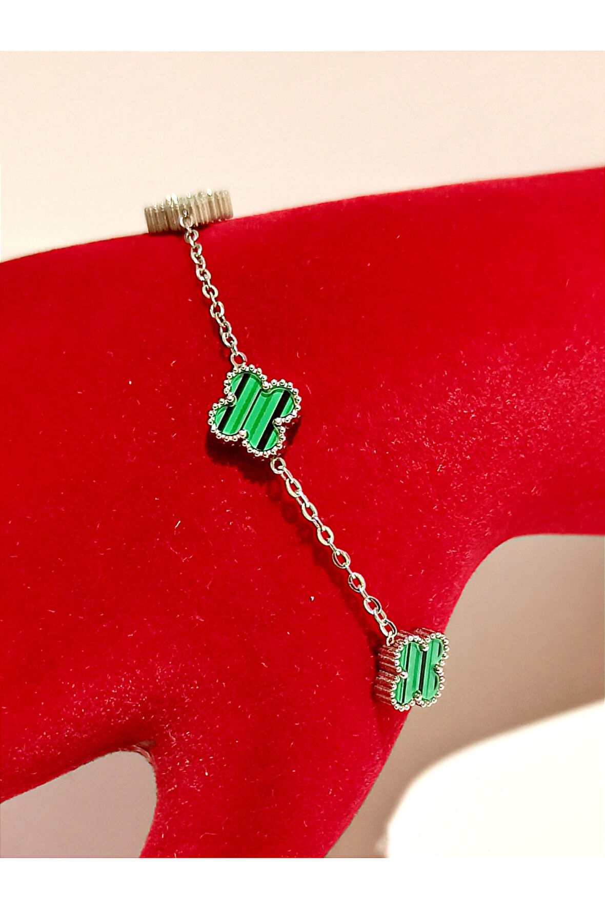 Monalisa Home  Lüks Gösterişli Renkli Yonca Bileklik