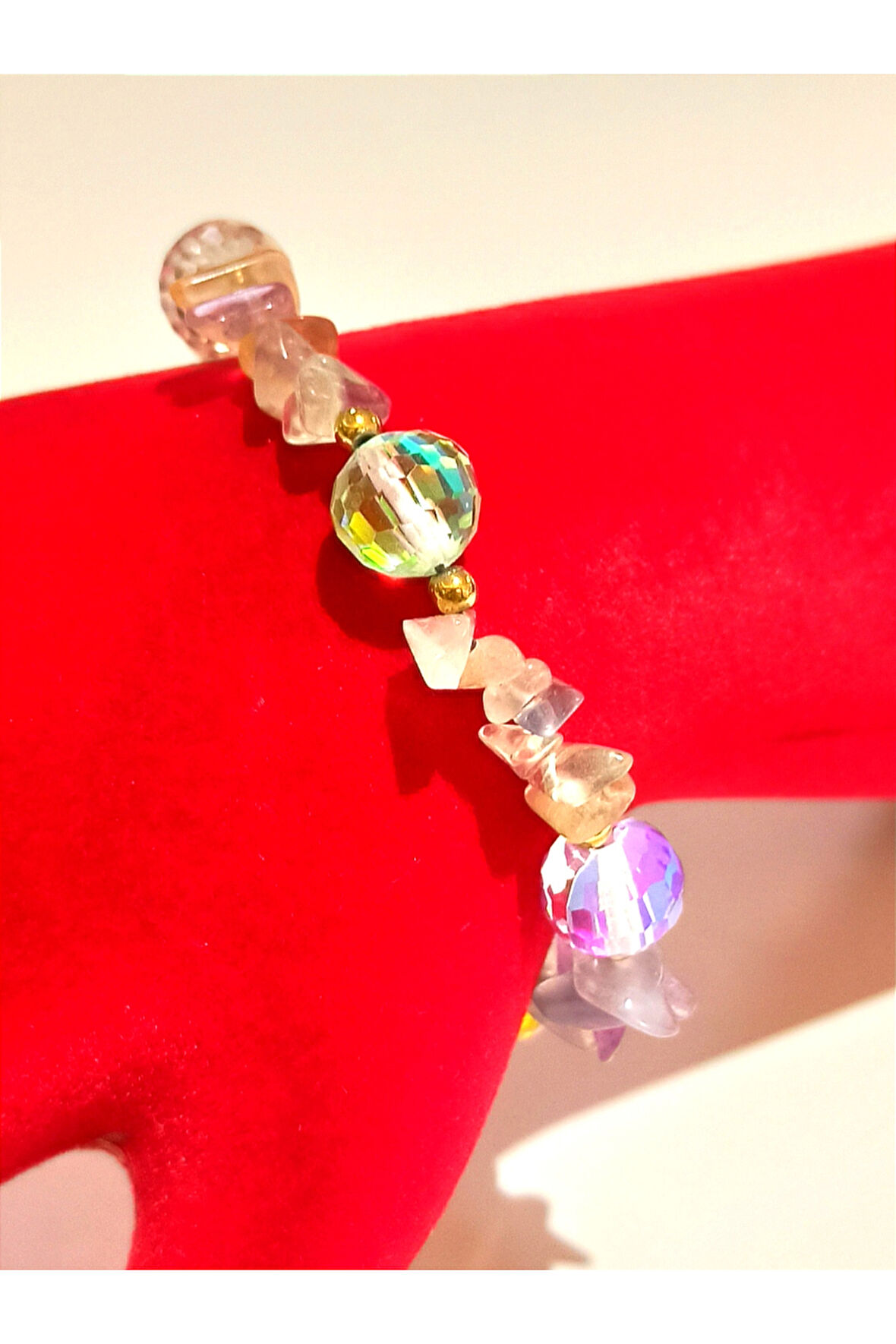 Monalisa Home  Lüks Gösterişli Renkli Doğal Taş Bileklik