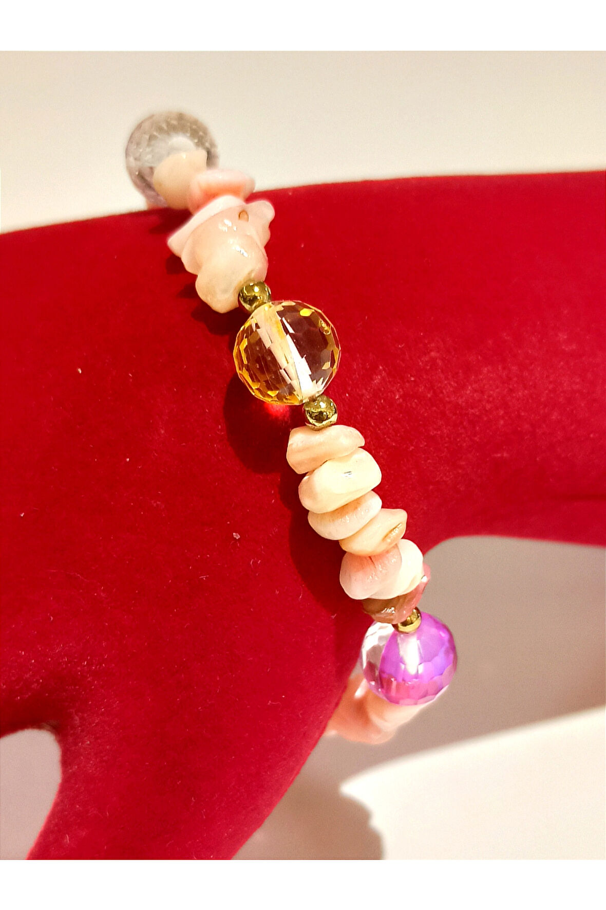 Monalisa Home  Lüks Gösterişli Renkli Doğal Taş Bileklik