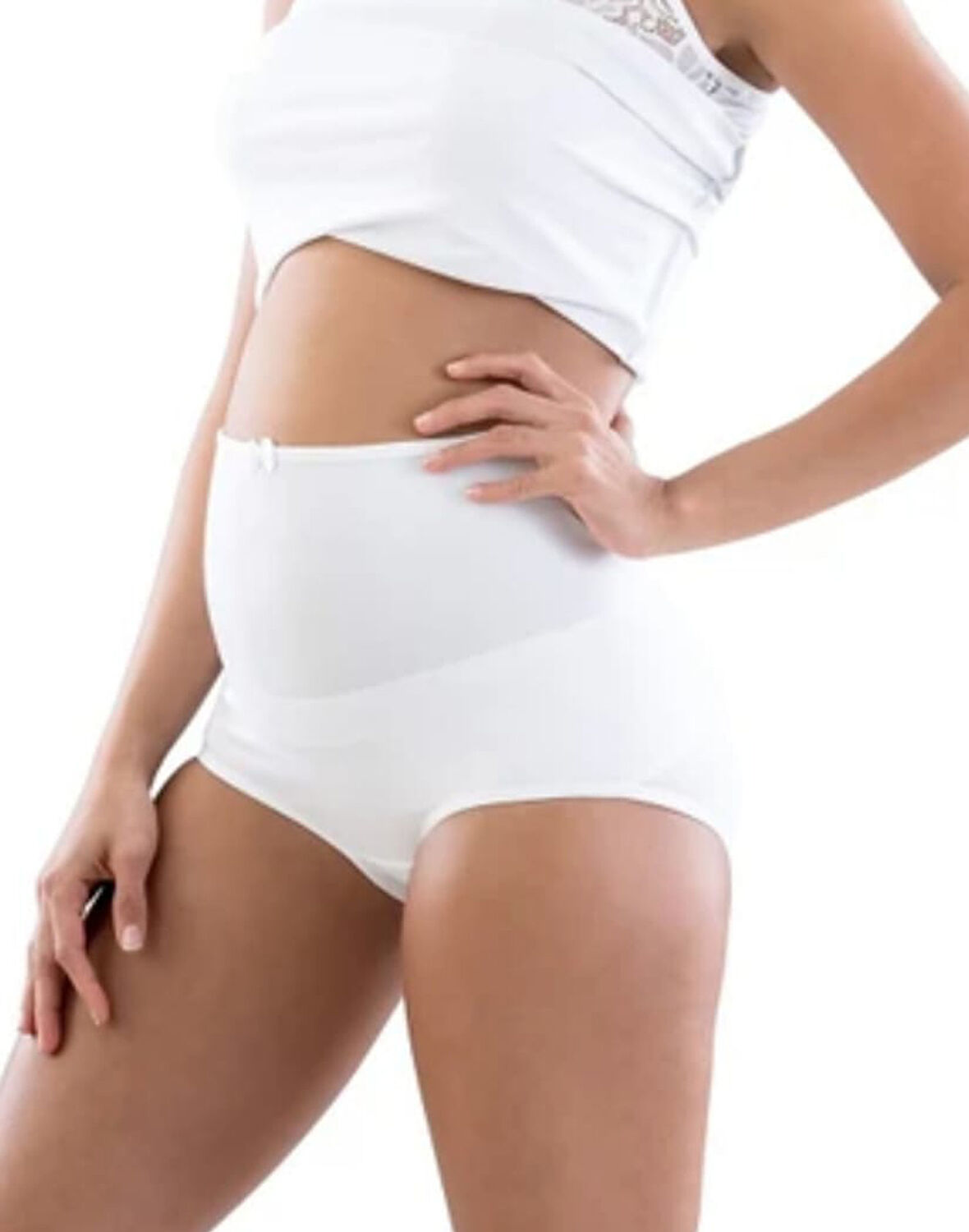 Monalisa Home Elastik Beyaz Renk Hamile Kilot S Beden