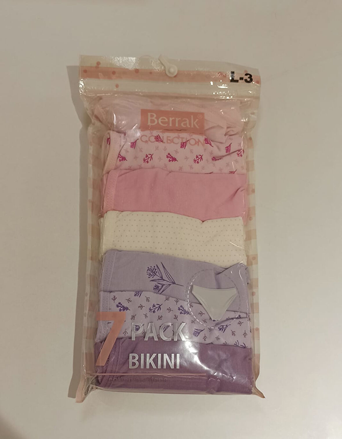 Monalisa Home Cotton  Elastik 7 li Bikini Kalıp L Beden