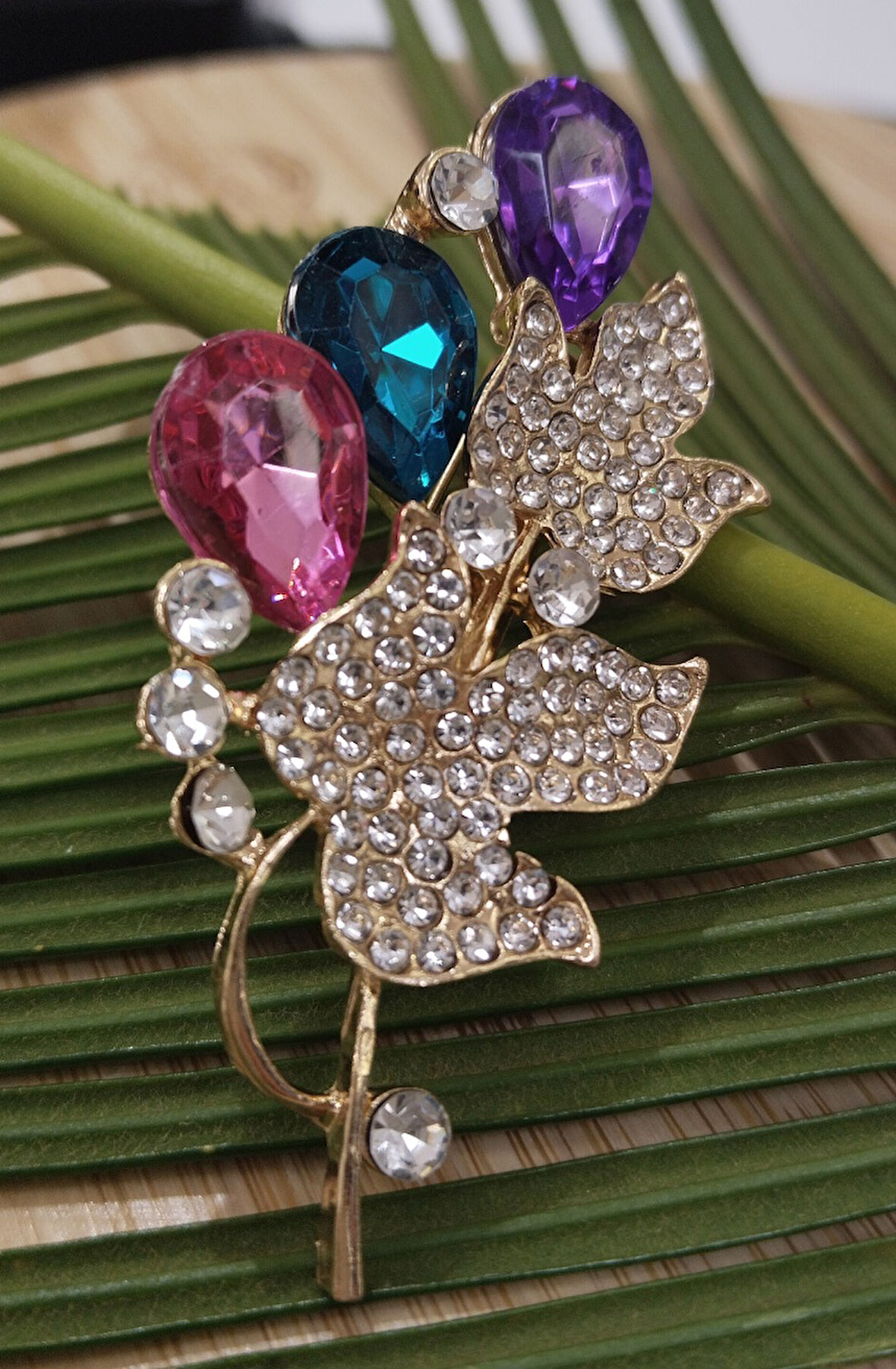 Monalisa Home Çiçek Figürlü Broş