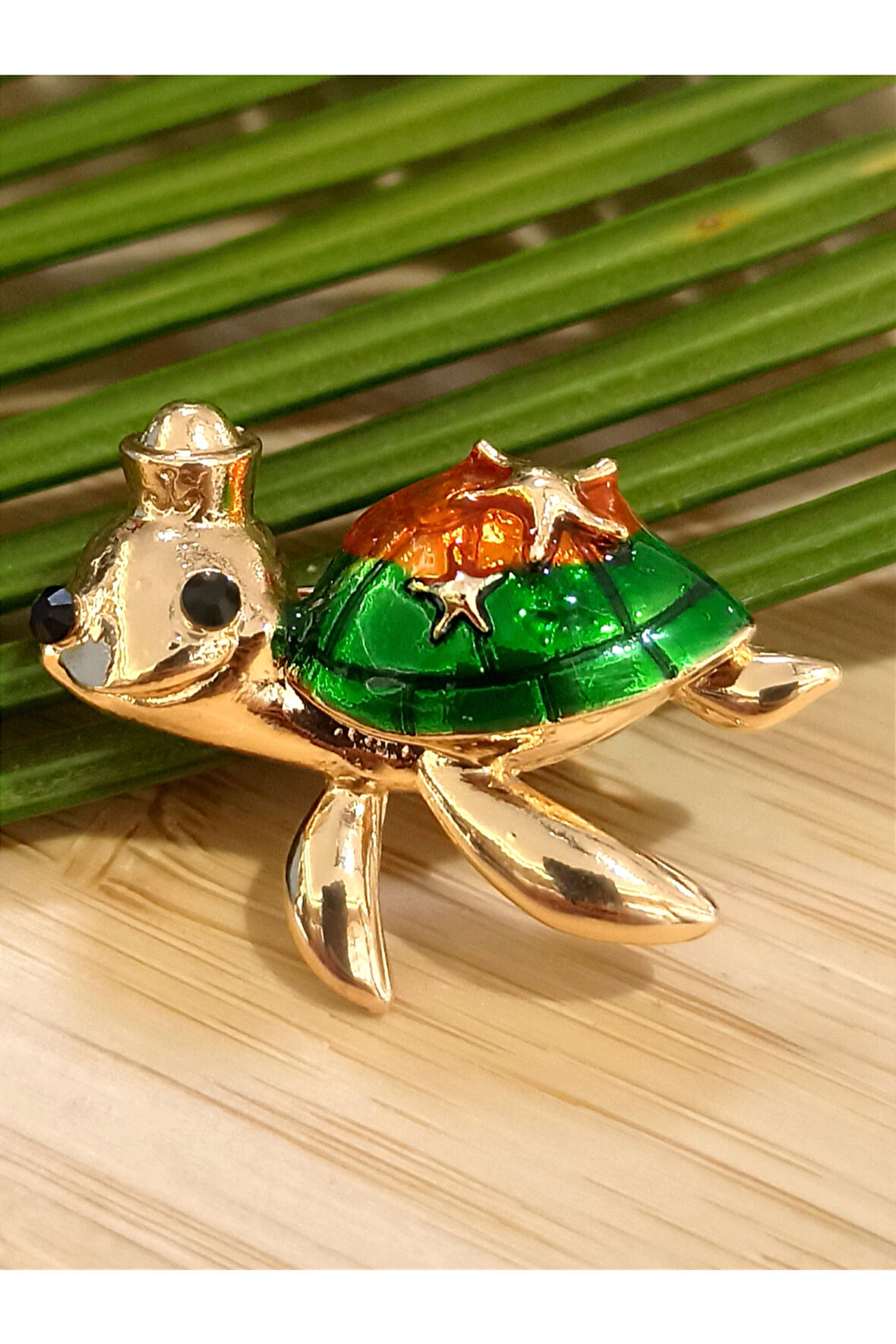 Monalisa Home Kaplumbağa Figürlü Broş