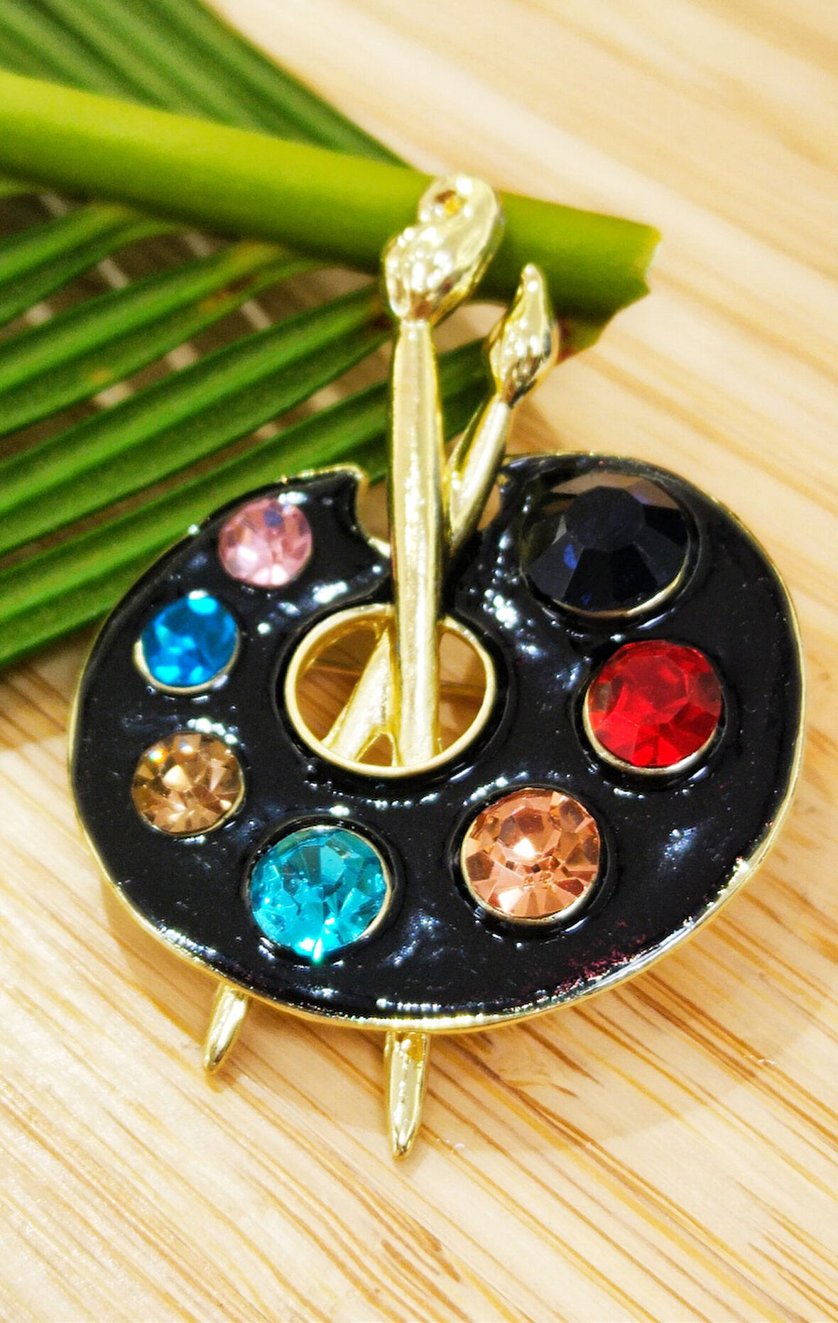 Monalisa Home  Ressam Palet  Figürlü Broş