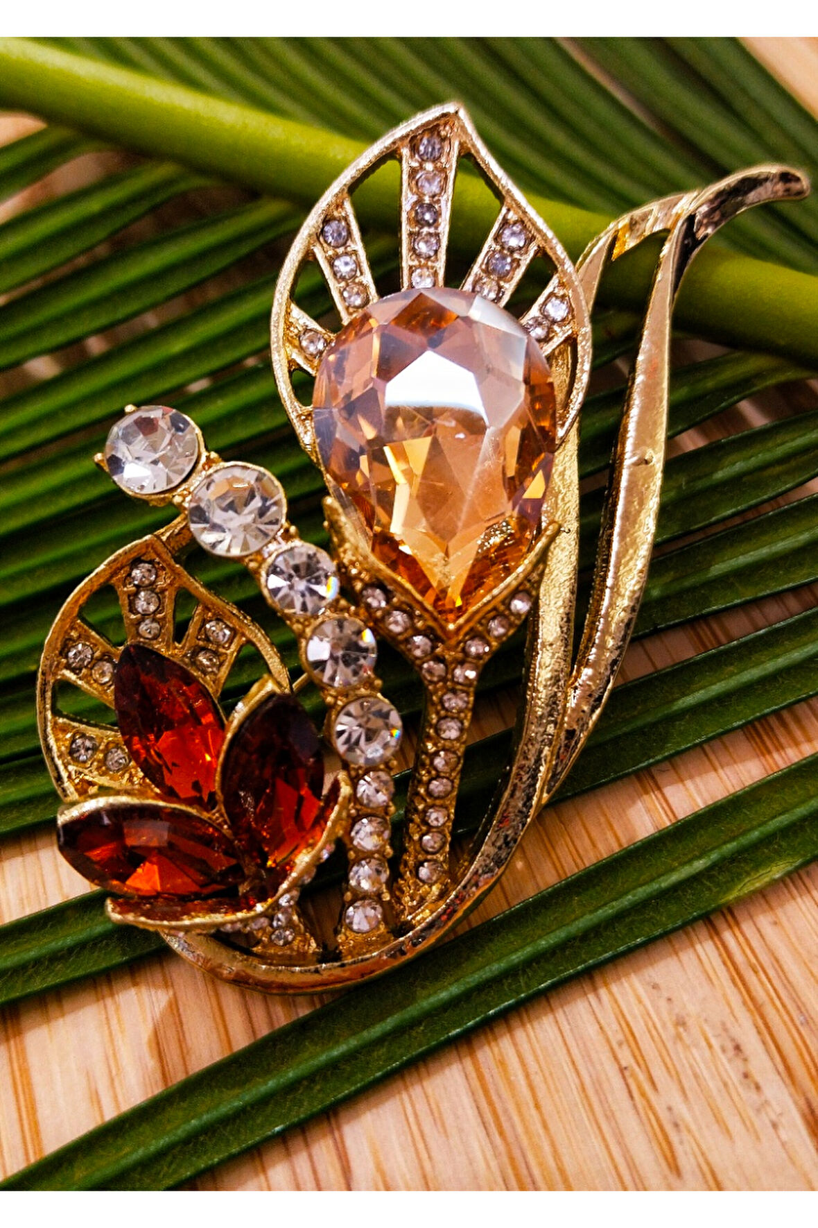 Monalisa Home Çiçek Figürlü Broş