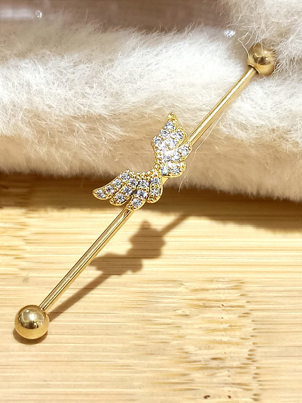 Monalisa Home Lüks Gold Renk Gösterişli Köprü Piercing