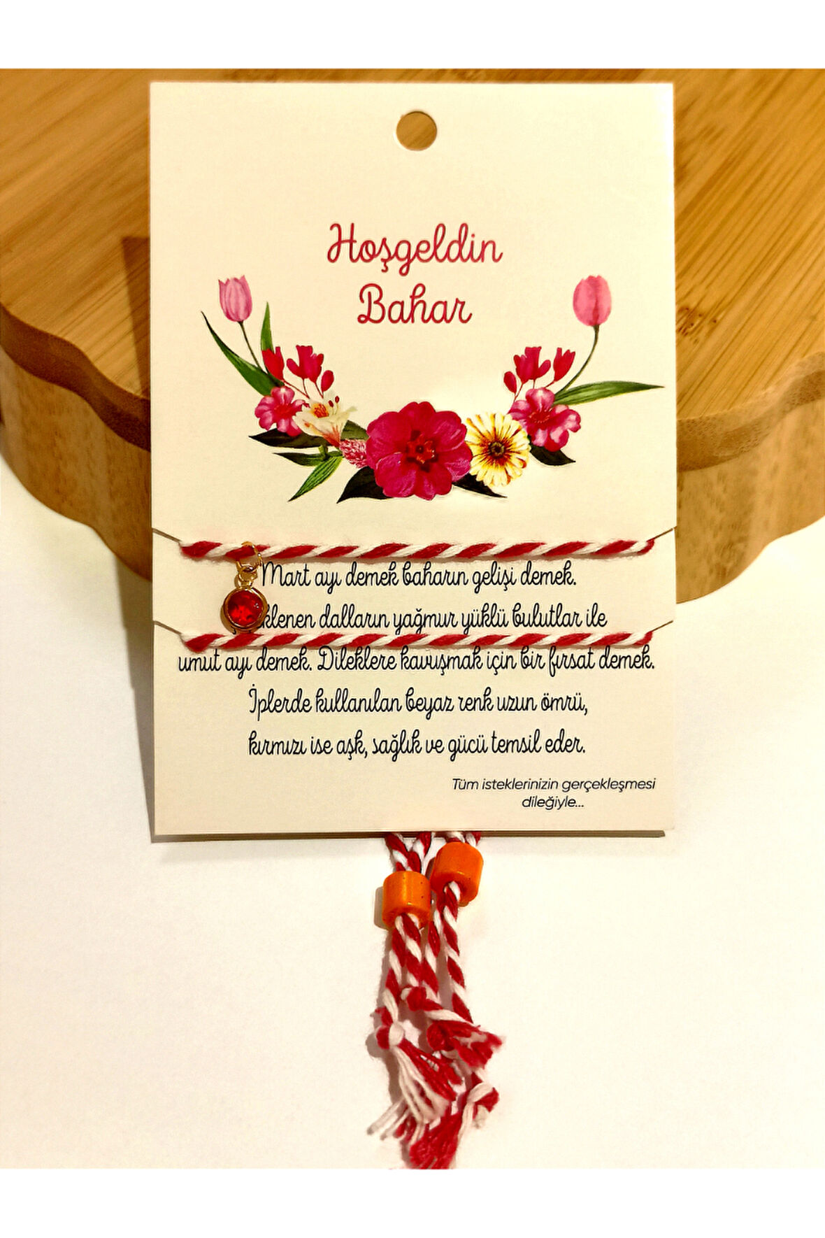 Monalisa Home Renkli Gösterişli Ayarlanabilir Taş Figürlü Marteniçka Bileklik