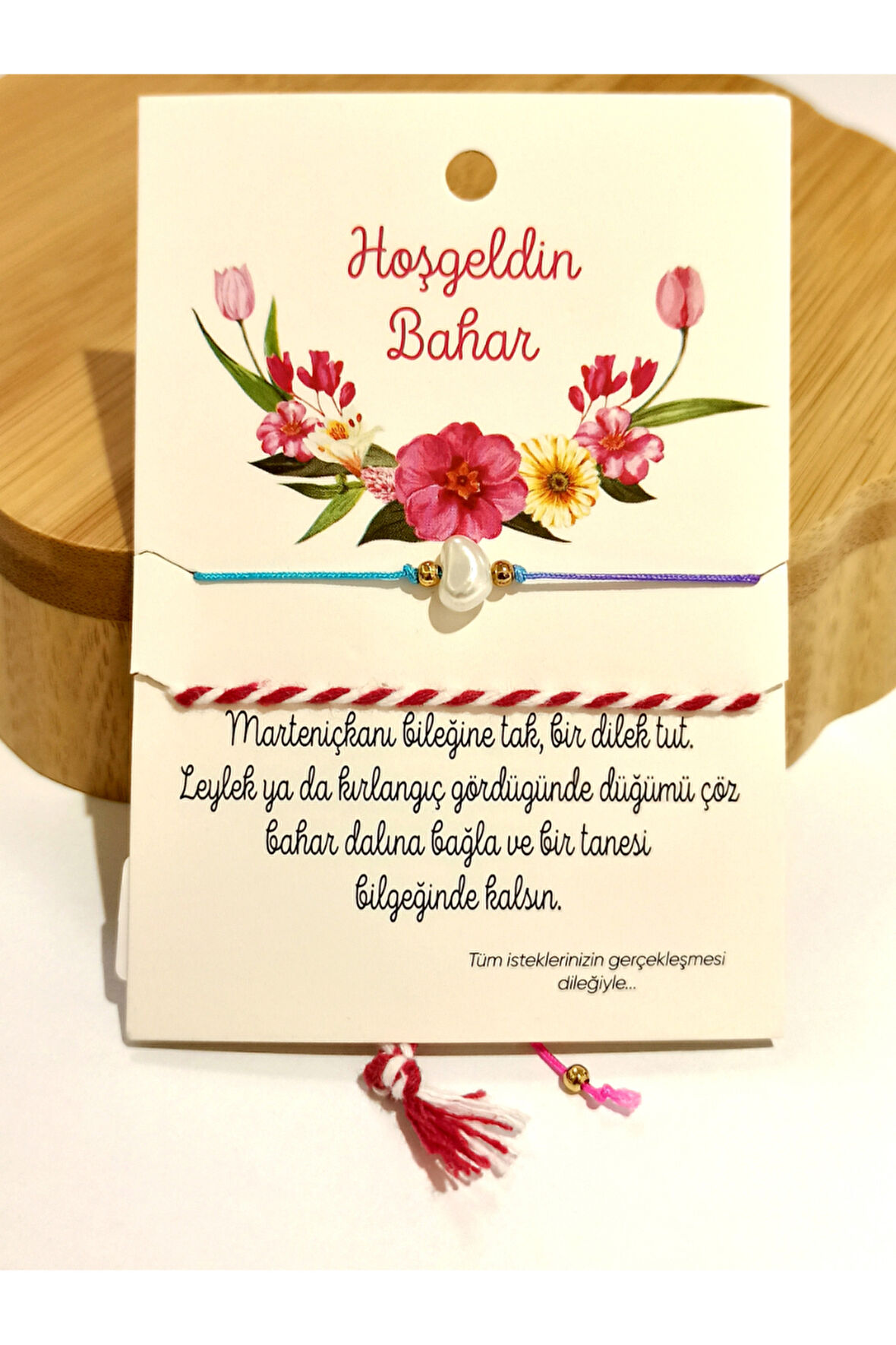 Monalisa Home Renkli Gösterişli Ayarlanabilir Taş Figürlü Marteniçka Bileklik