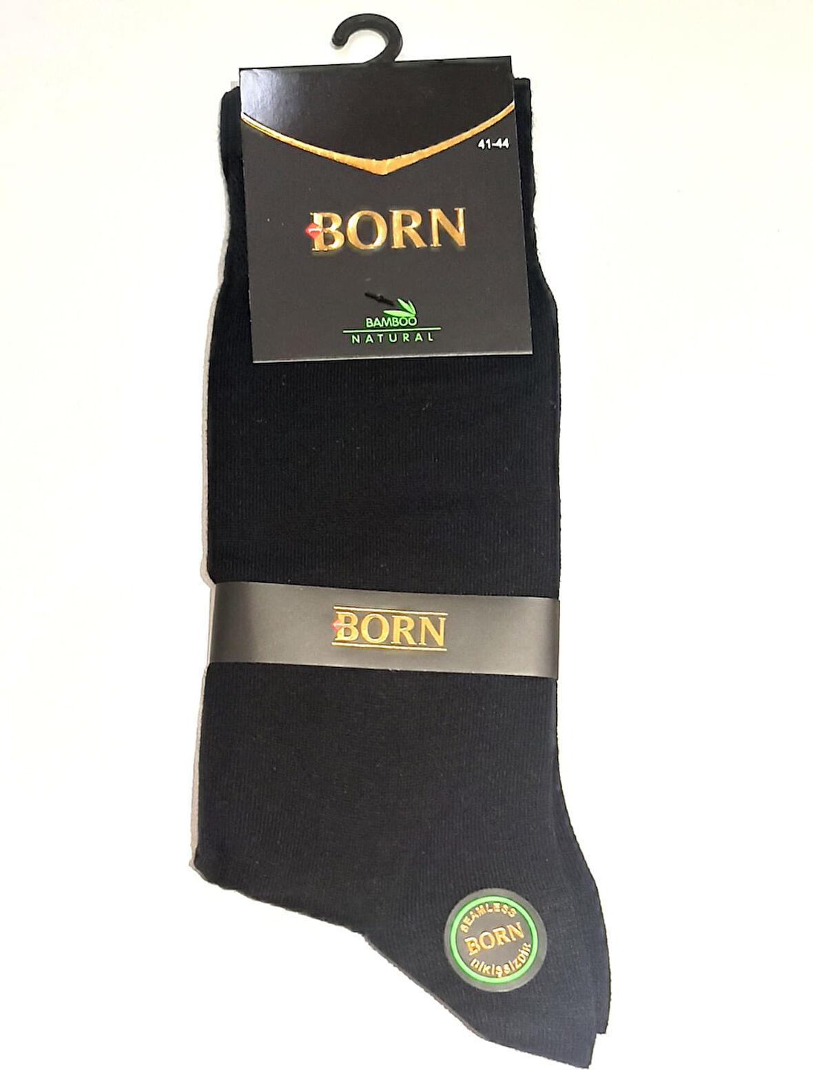 Monalisa Home Siyah Renk Elastik Bambu Erkek Çorap