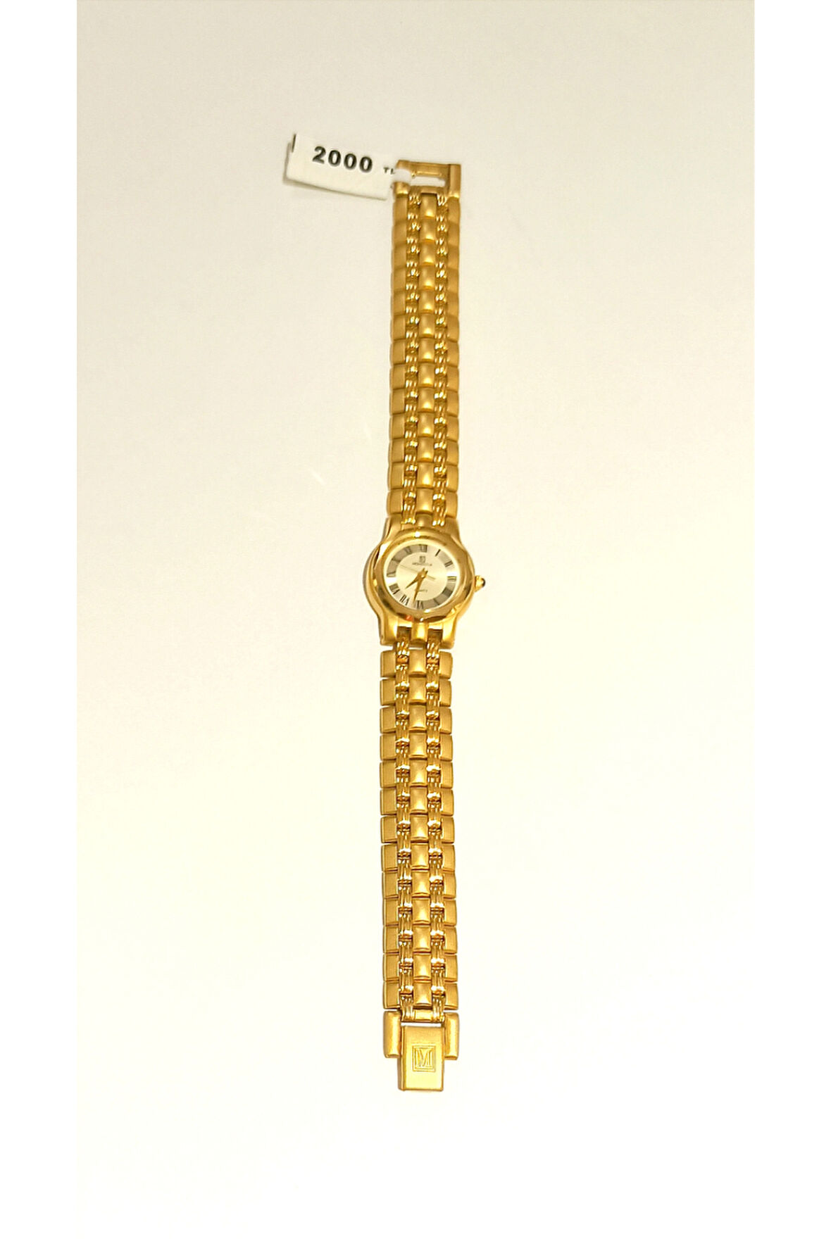 Monalisa Home Gold Renk Lüks Gösterişli Parlak Zarif kadın Saat