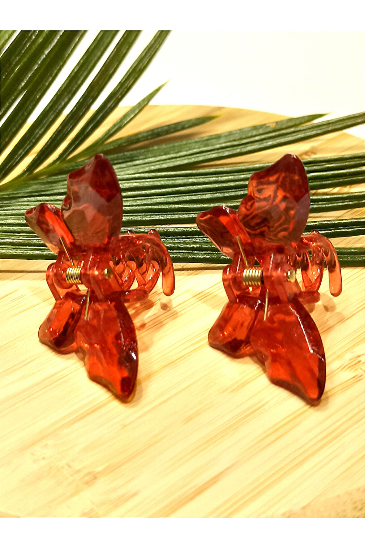 Monalisa Home 2 Li 4.5 cm  Renkli Lüks Kelebek Toka